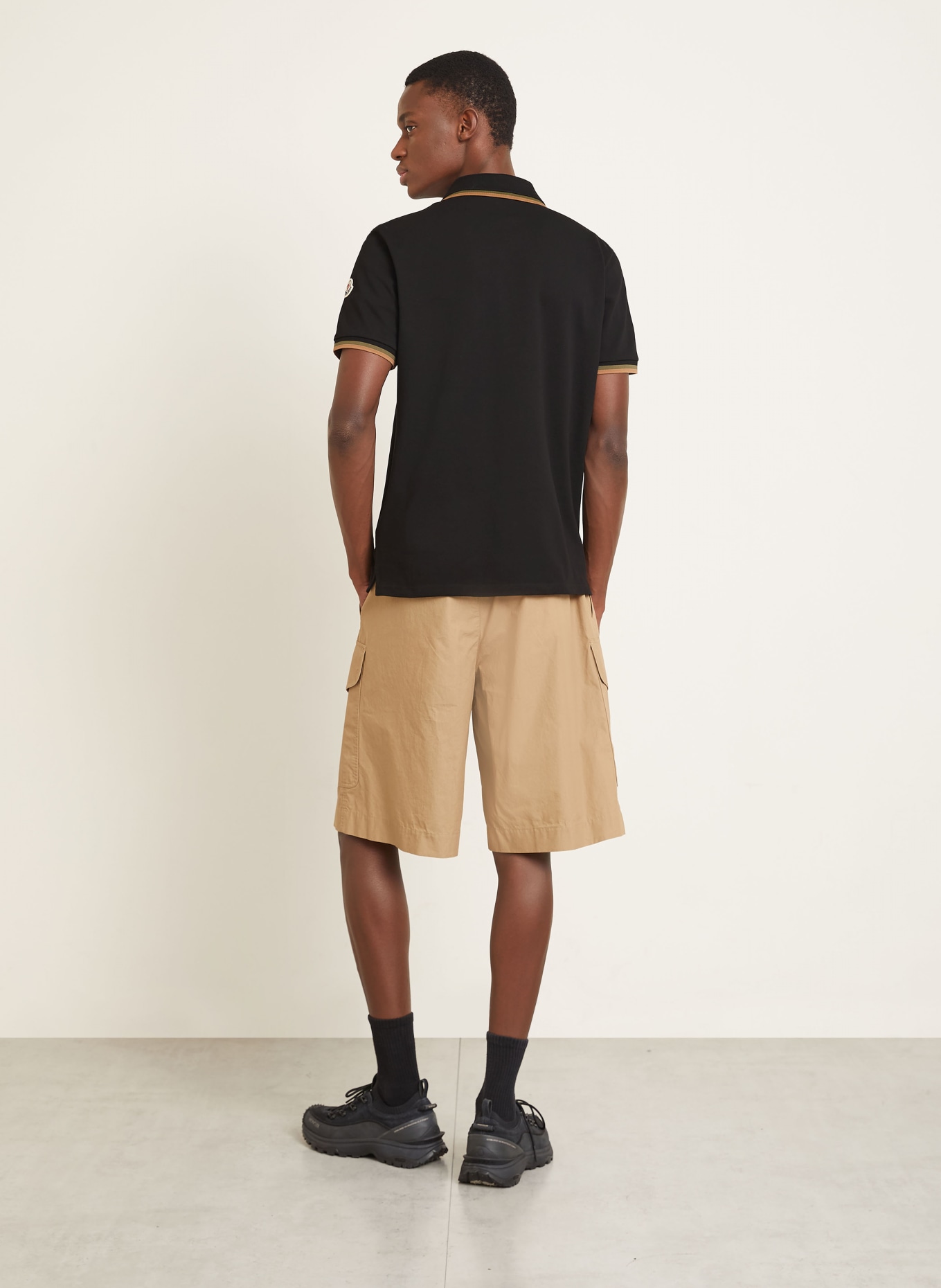 MONCLER Piqué-Poloshirt: DUNKELBLAU