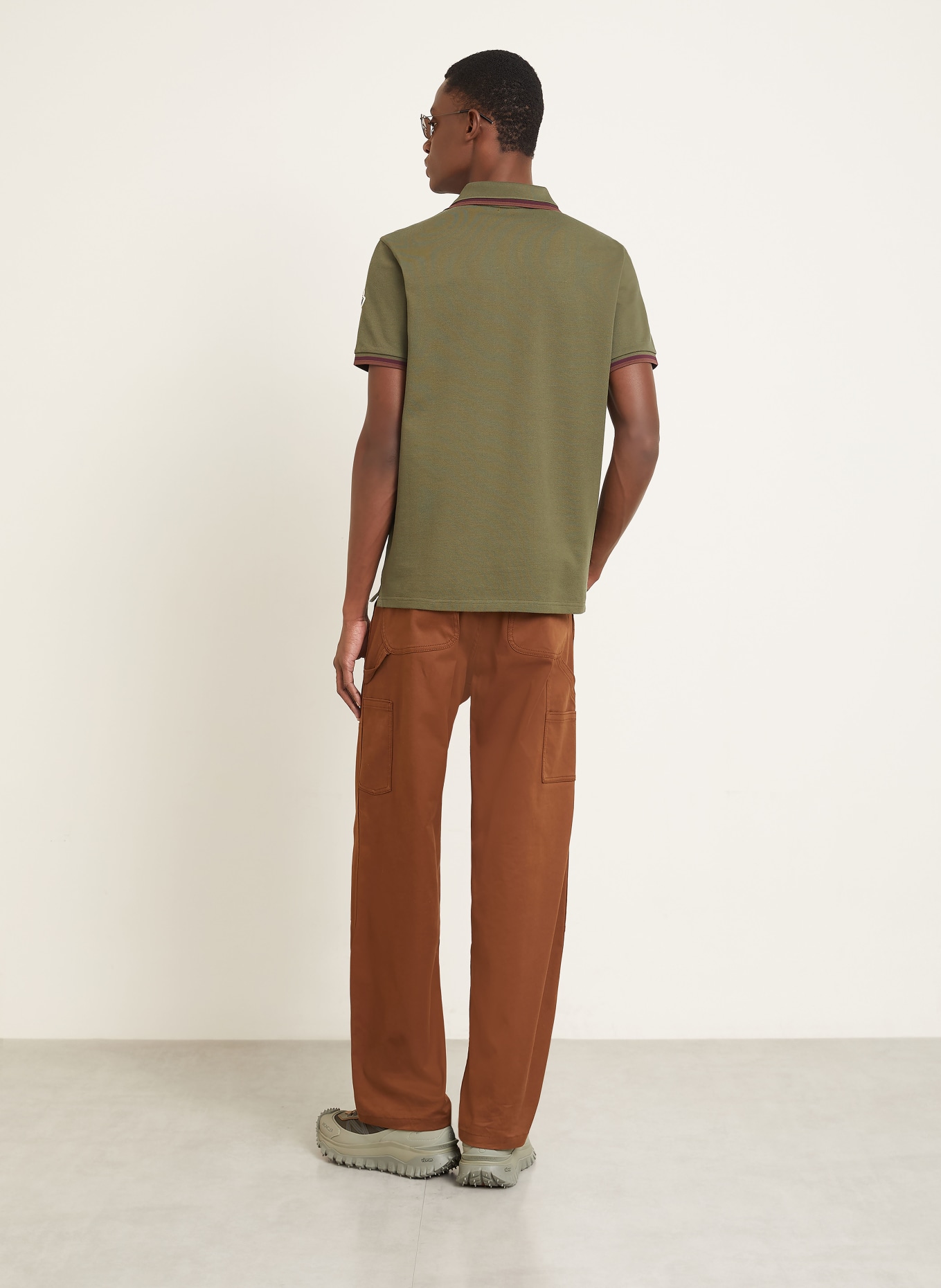 MONCLER Piqué-Poloshirt: KHAKI