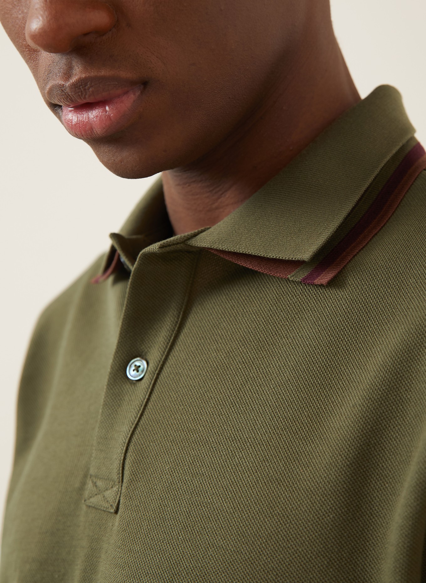 MONCLER Piqué-Poloshirt: KHAKI