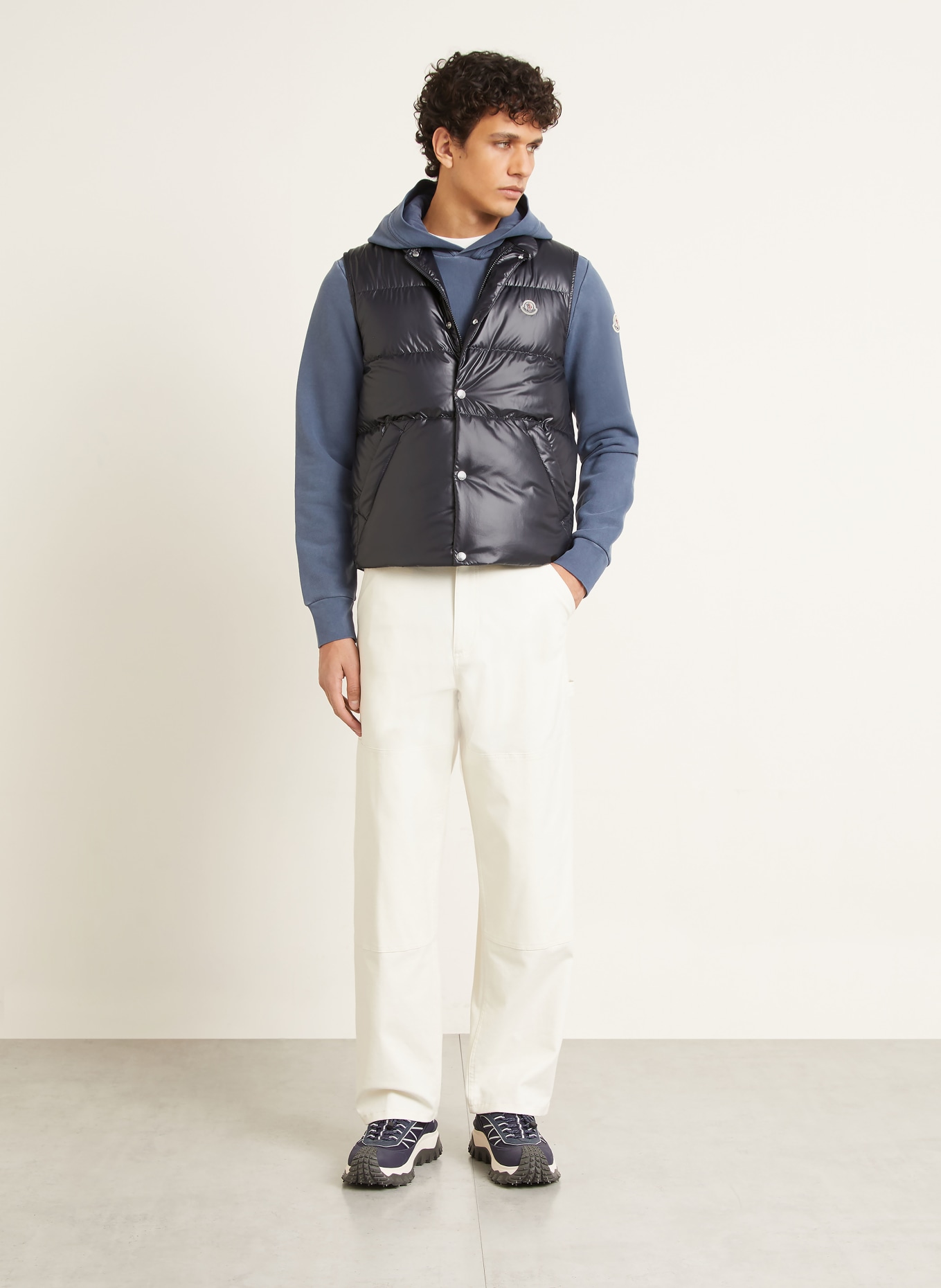MONCLER Donsvest RESTIGO: DONKERBLAUW