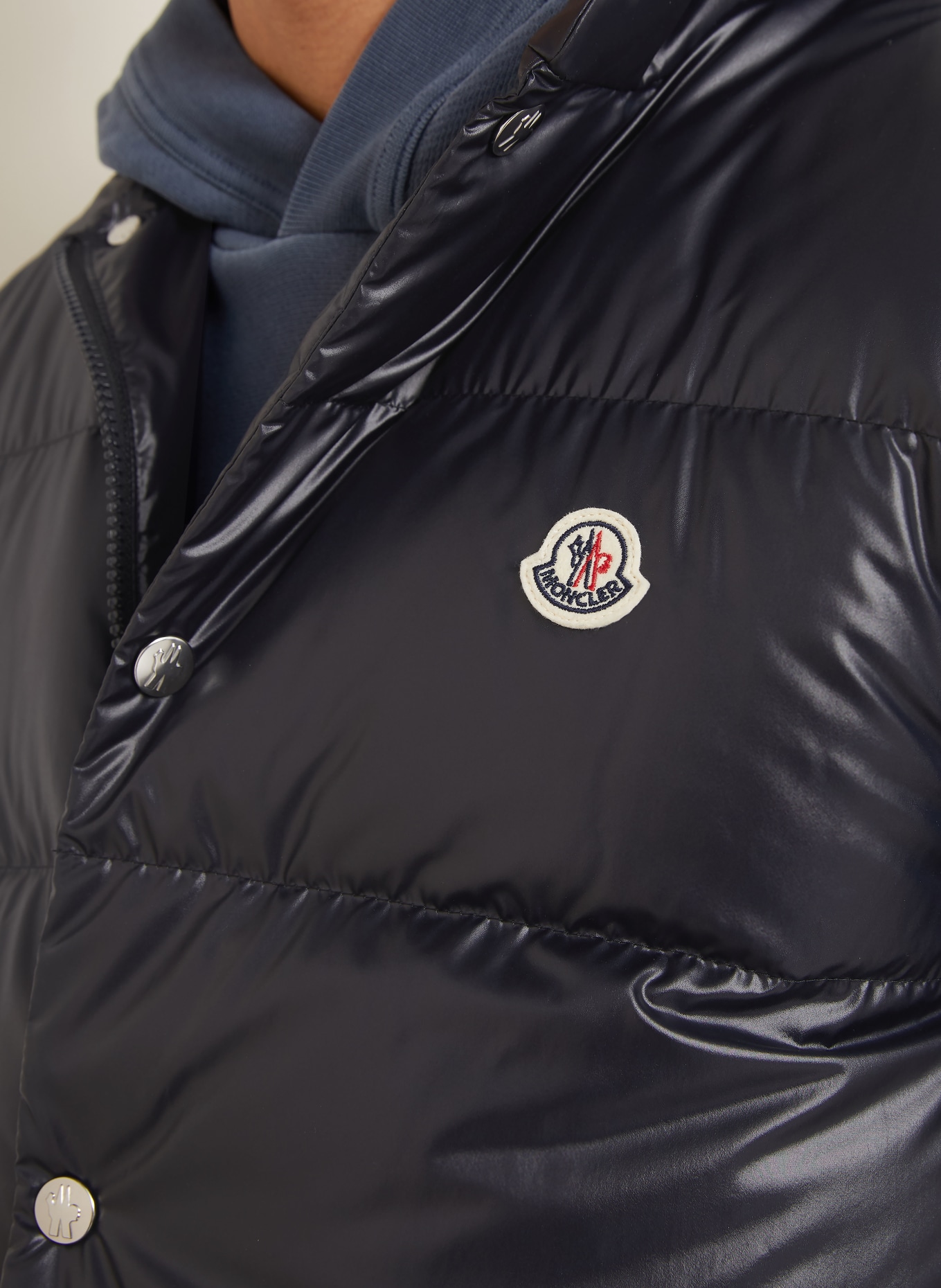 MONCLER Donsvest RESTIGO: DONKERBLAUW