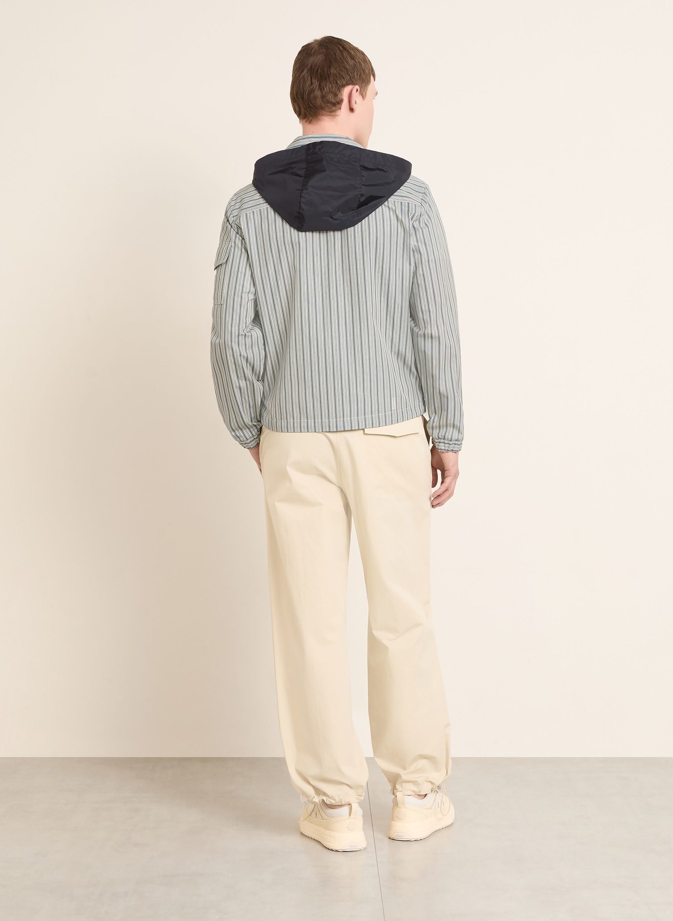 MONCLER Overjas HAVAS met afneembare capuchon: BLAUW / WIT