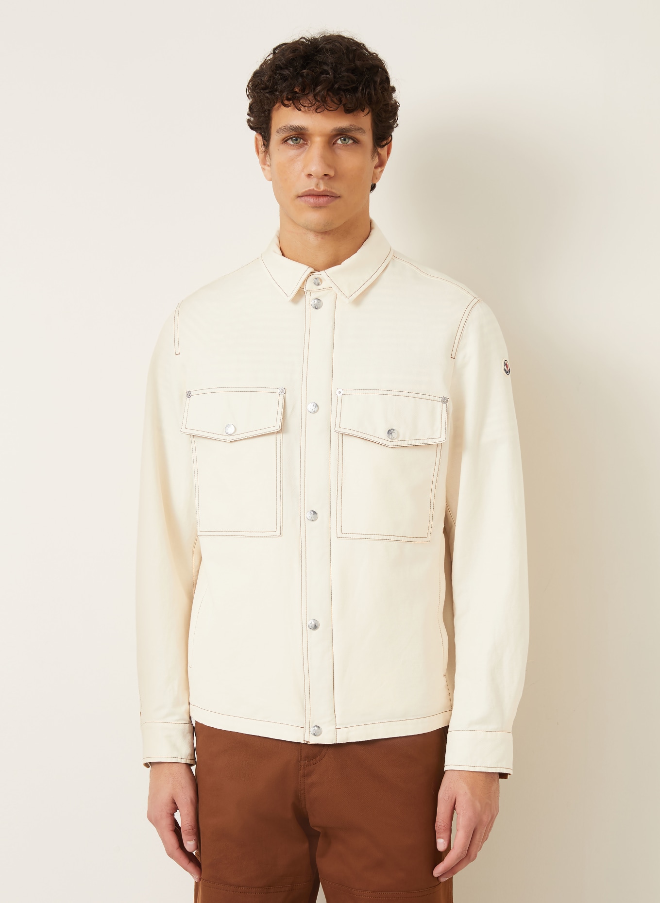 MONCLER Overjas WATAGUA: CRÈME