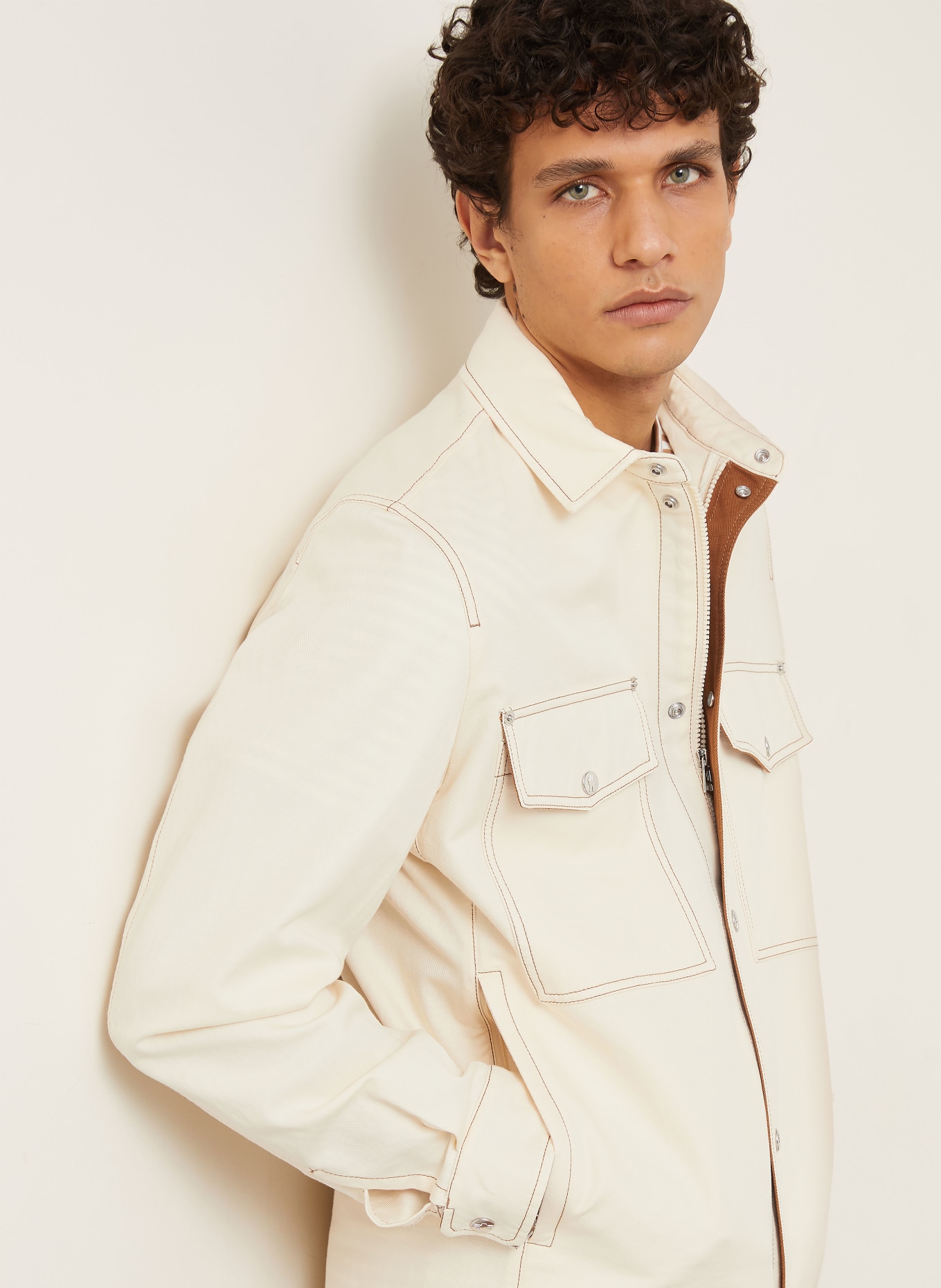 MONCLER Overjas WATAGUA: CRÈME