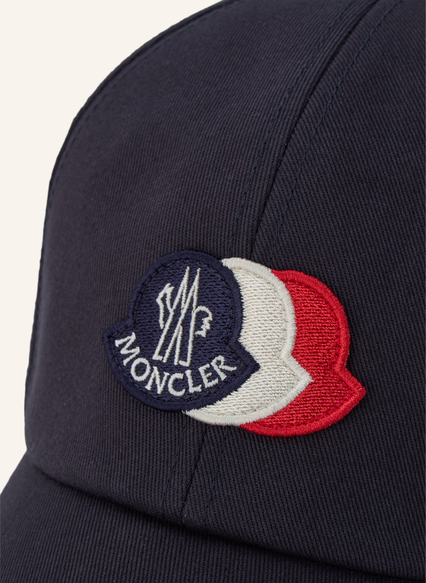 MONCLER Pet: DONKERBLAUW / ROOD / WIT