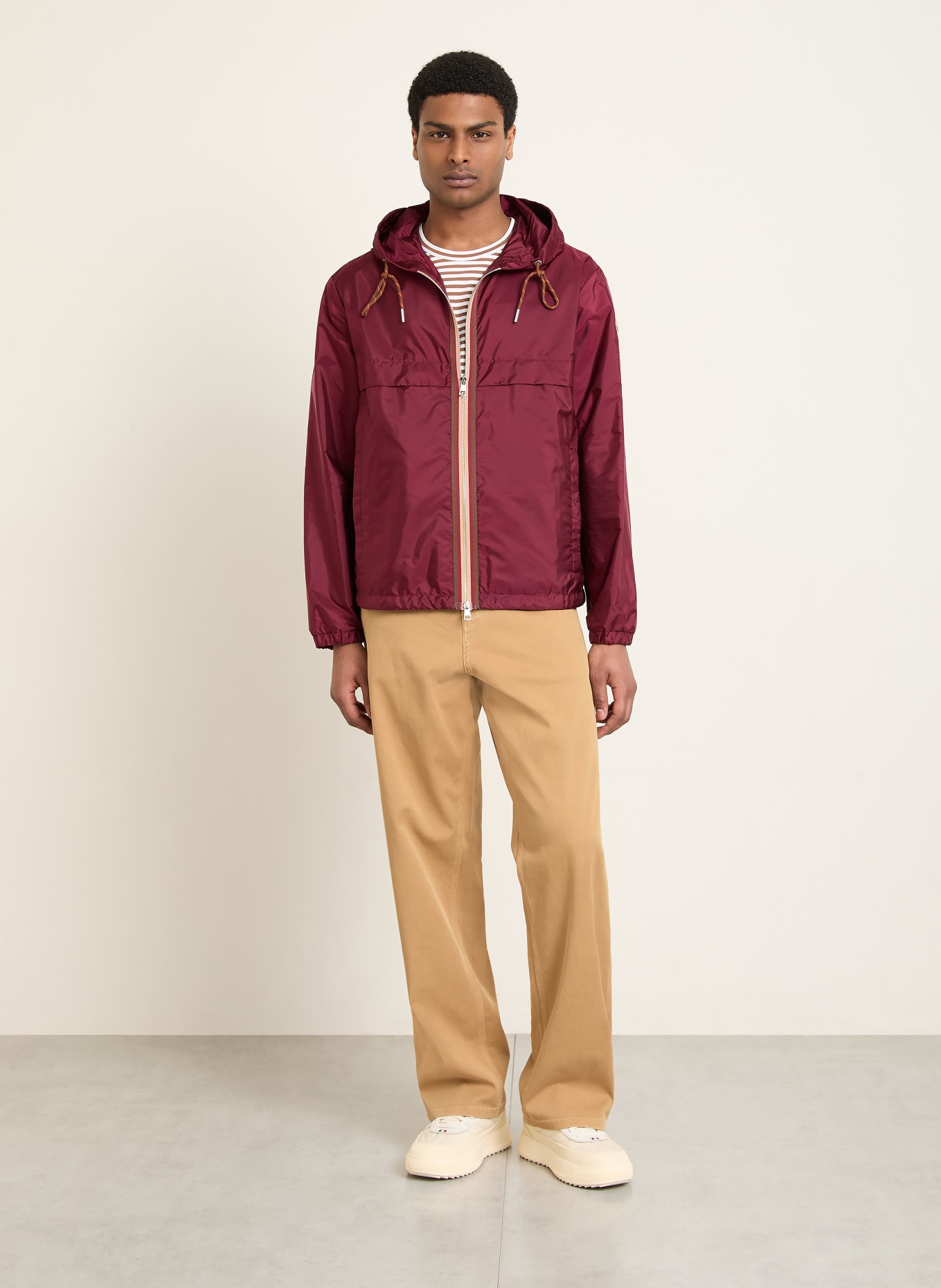 MONCLER Veste NIDGE: ROUGE FONCÉ