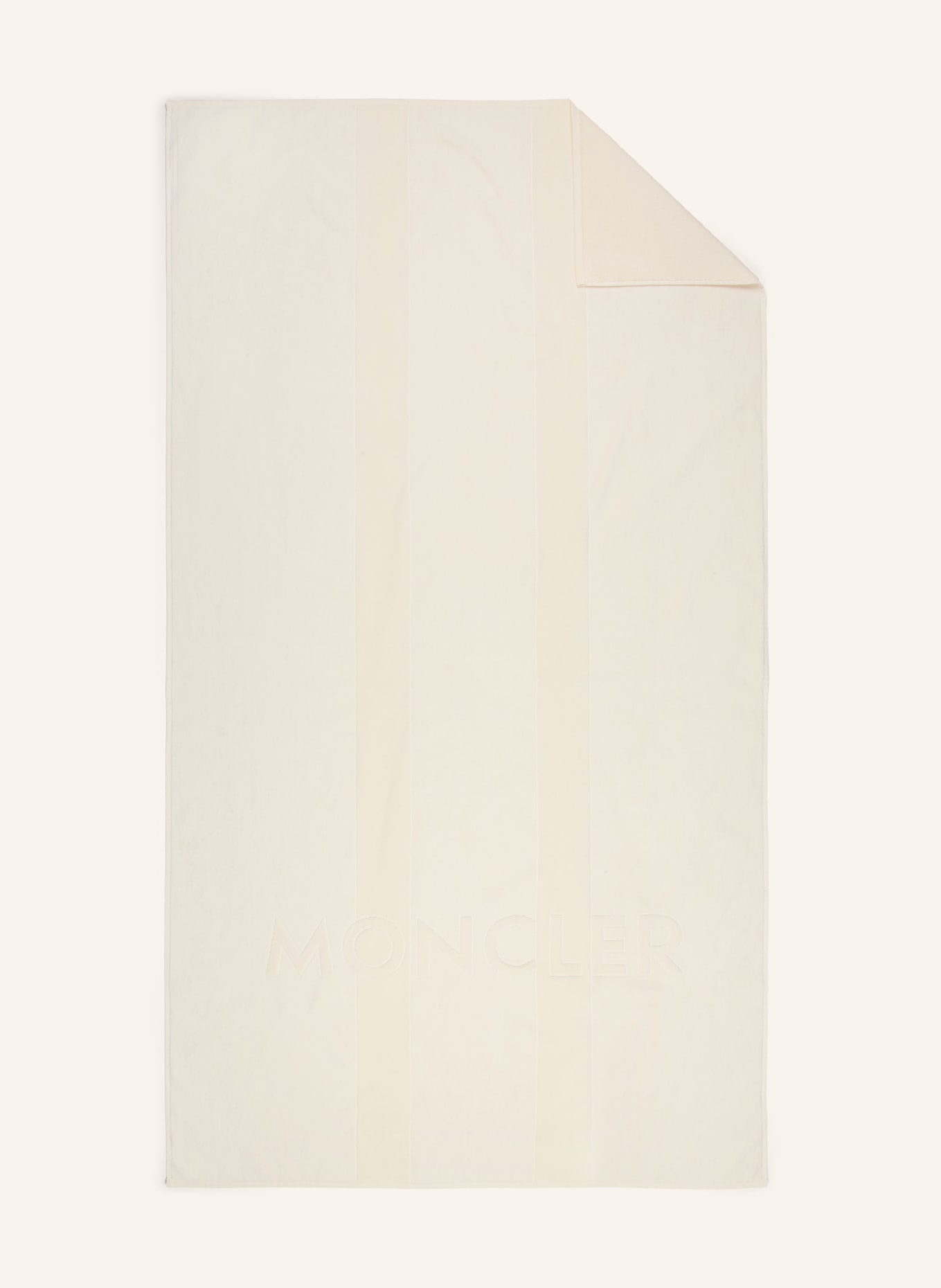 MONCLER beach towel: CREAM