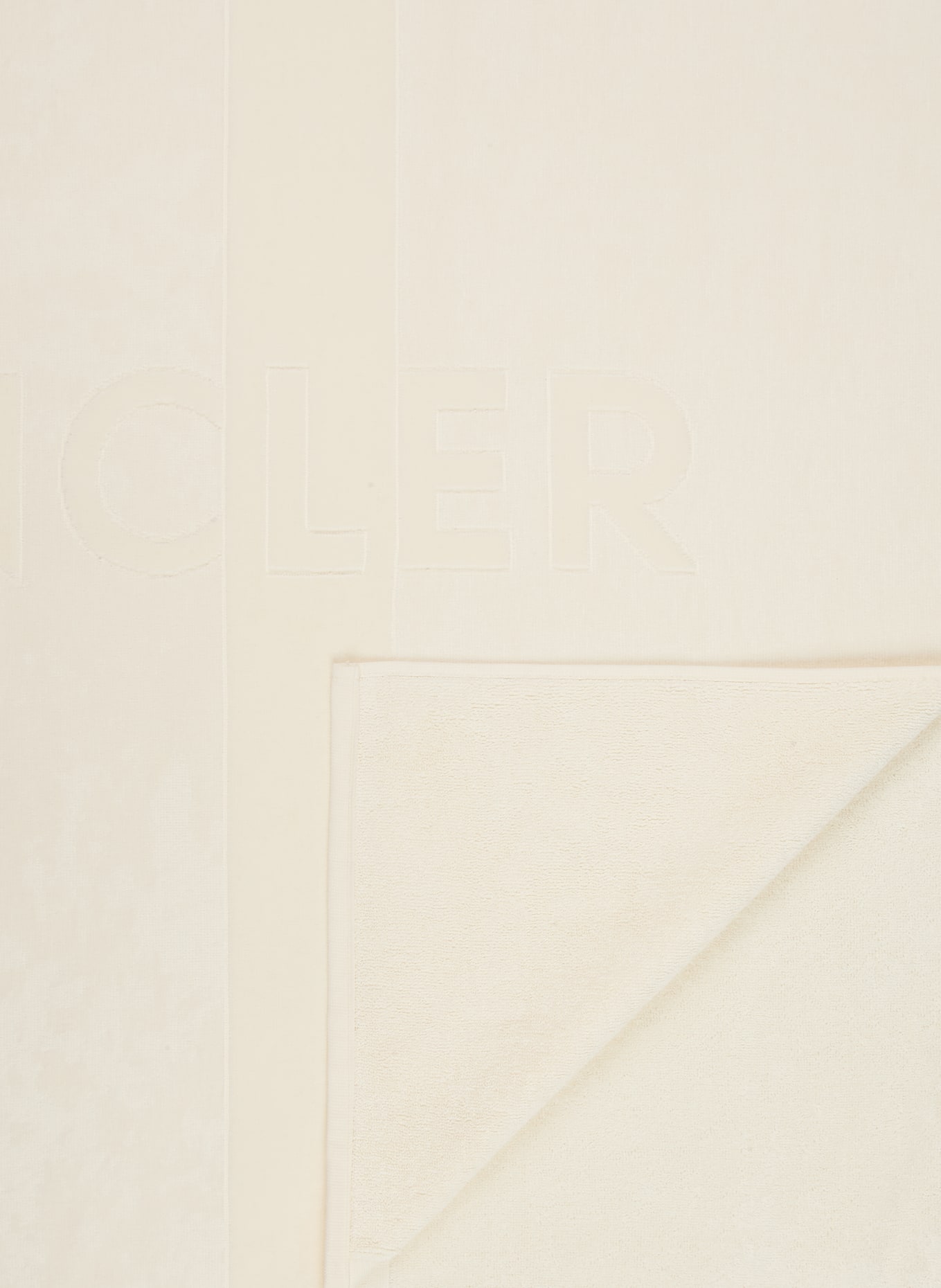 MONCLER beach towel: CREAM