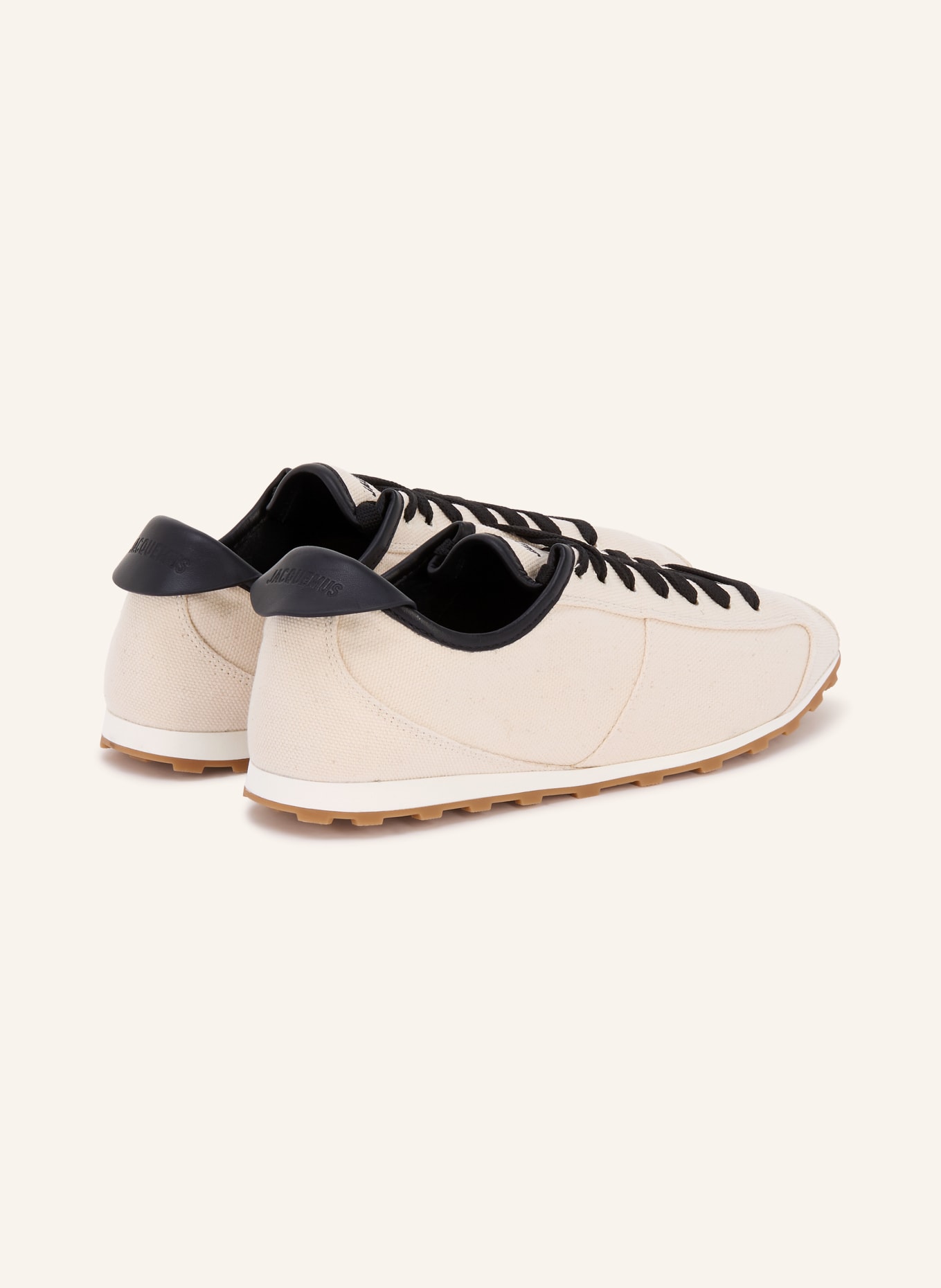 JACQUEMUS Sneaker LES TENNIS: CREME / SCHWARZ
