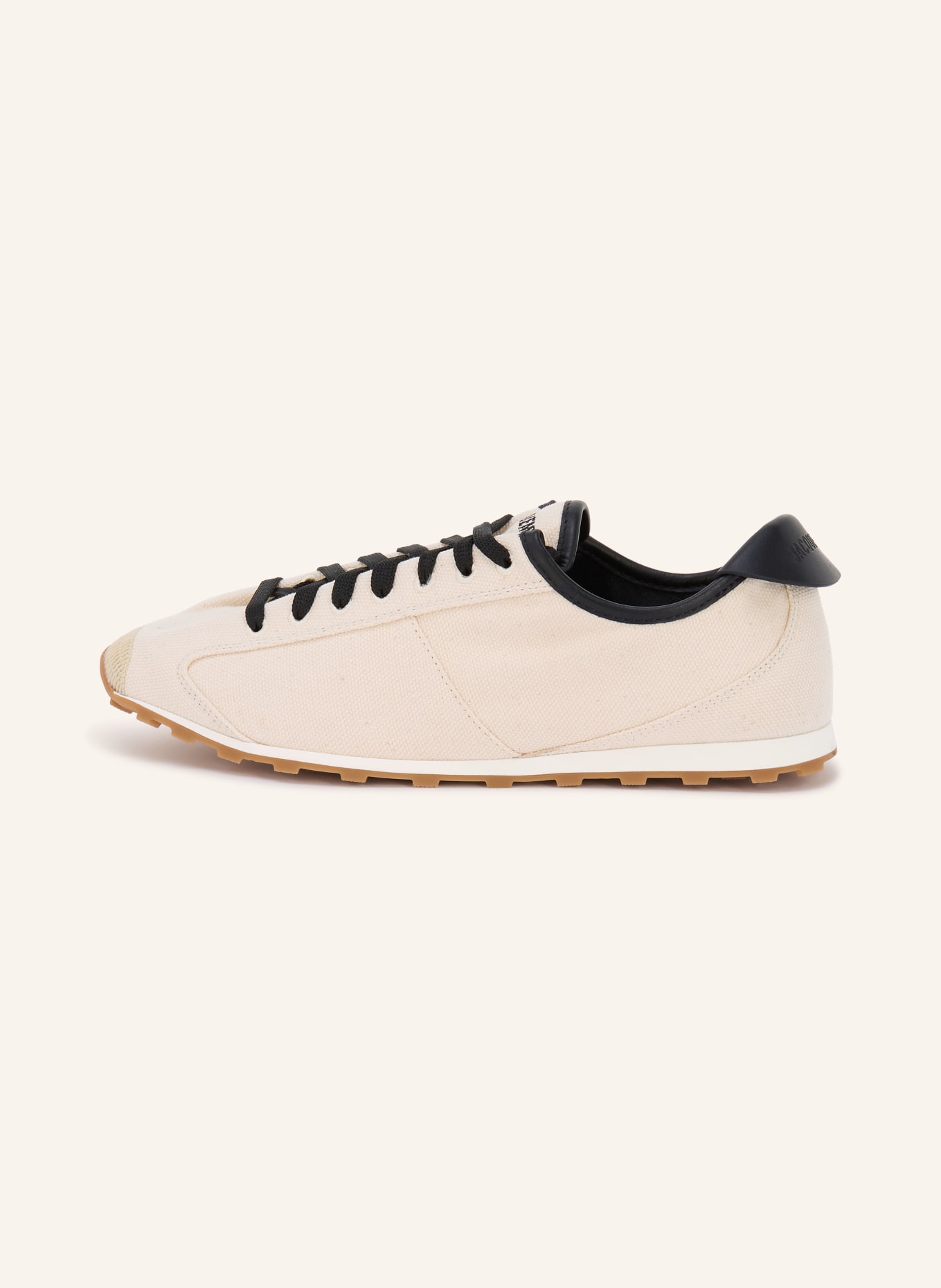 JACQUEMUS Sneaker LES TENNIS: CREME / SCHWARZ