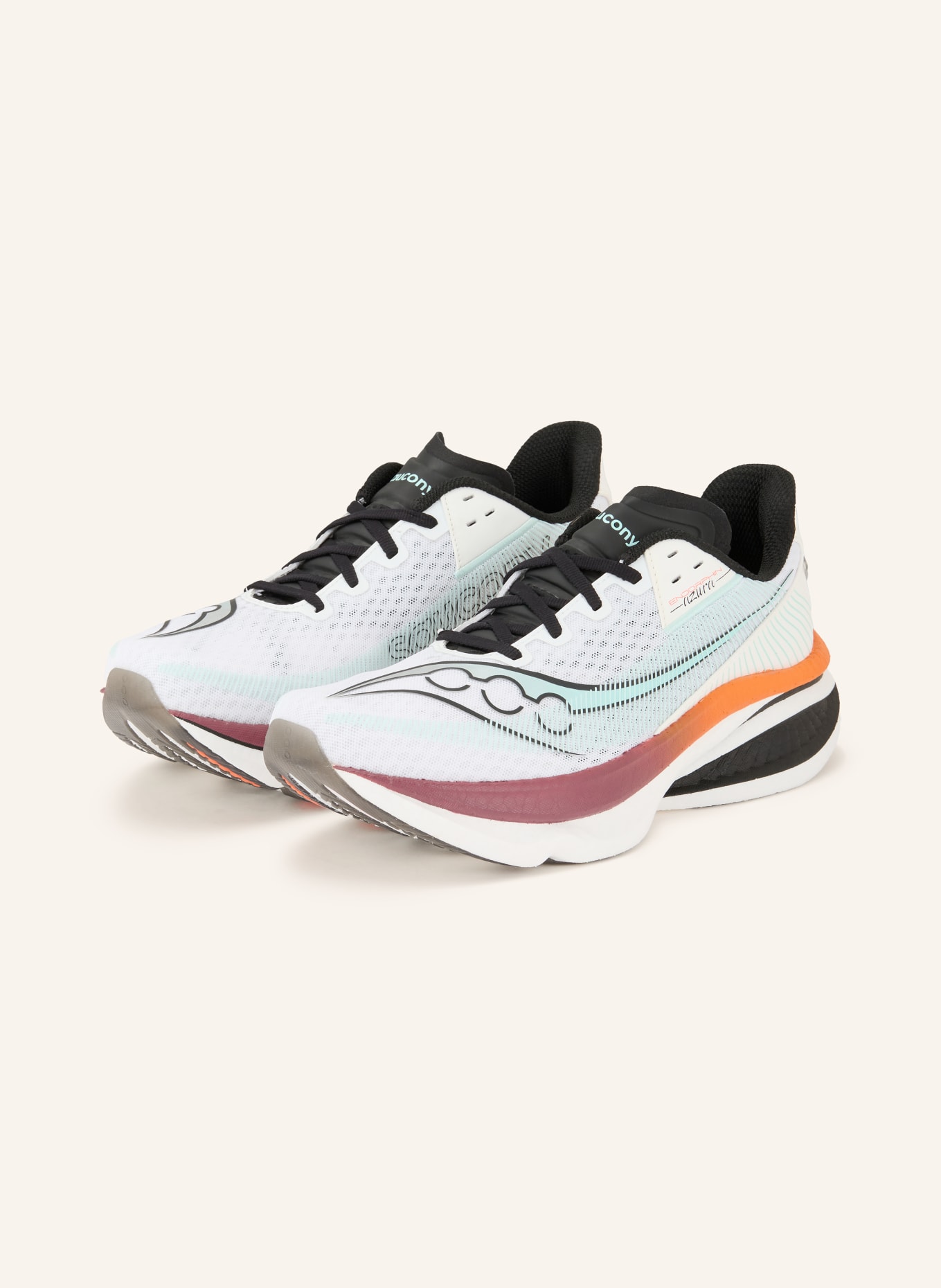 saucony Hardloopschoenen ENDORPHIN AZURA: WIT / MINT / ZWART