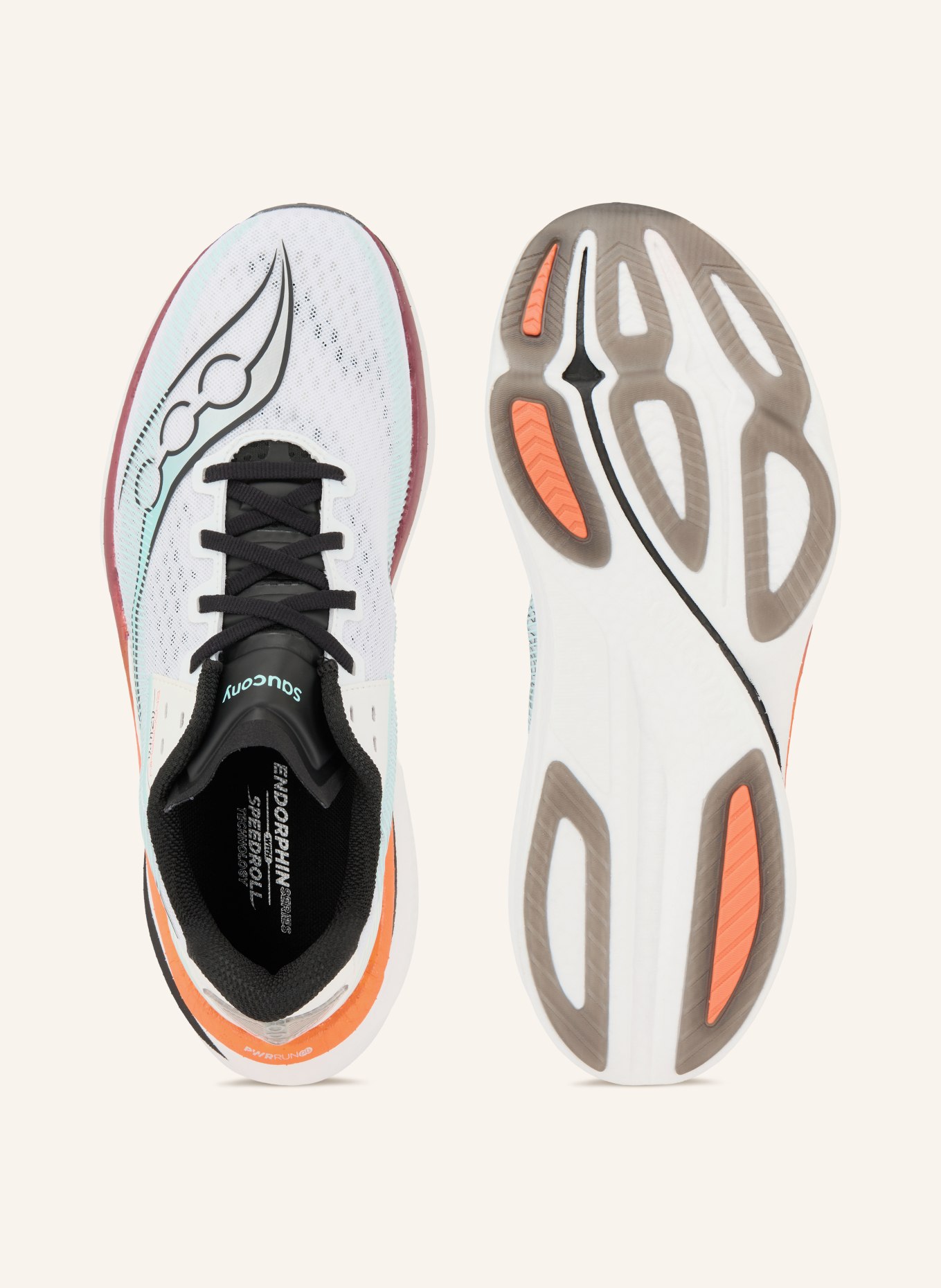 saucony Hardloopschoenen ENDORPHIN AZURA: WIT / MINT / ZWART