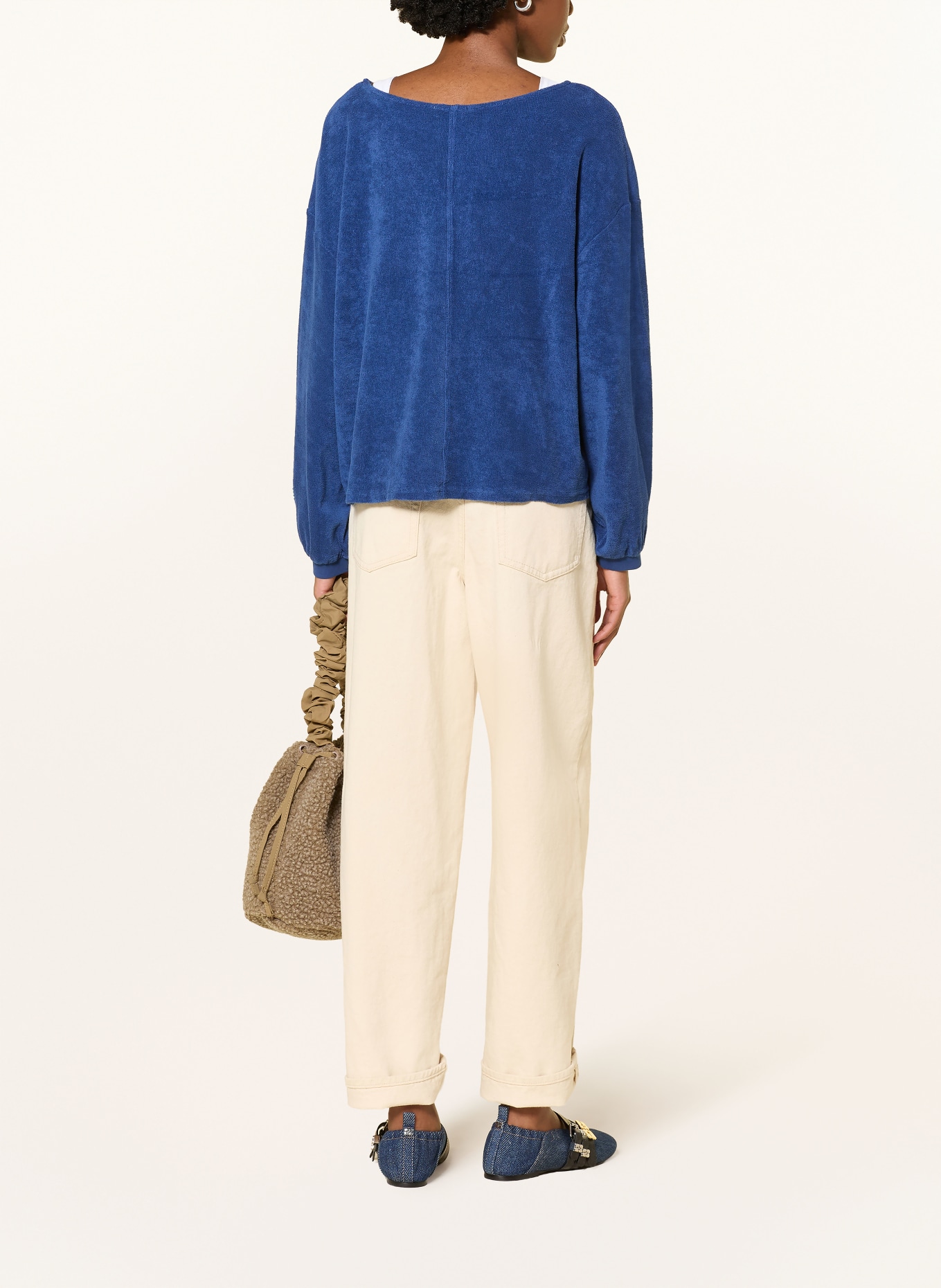 American Vintage koszulka frotte: NIEBIESKI