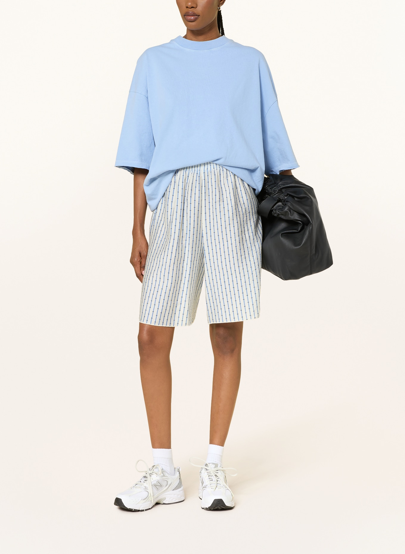 American Vintage Oversized-Shirt AFOMA: HELLBLAU