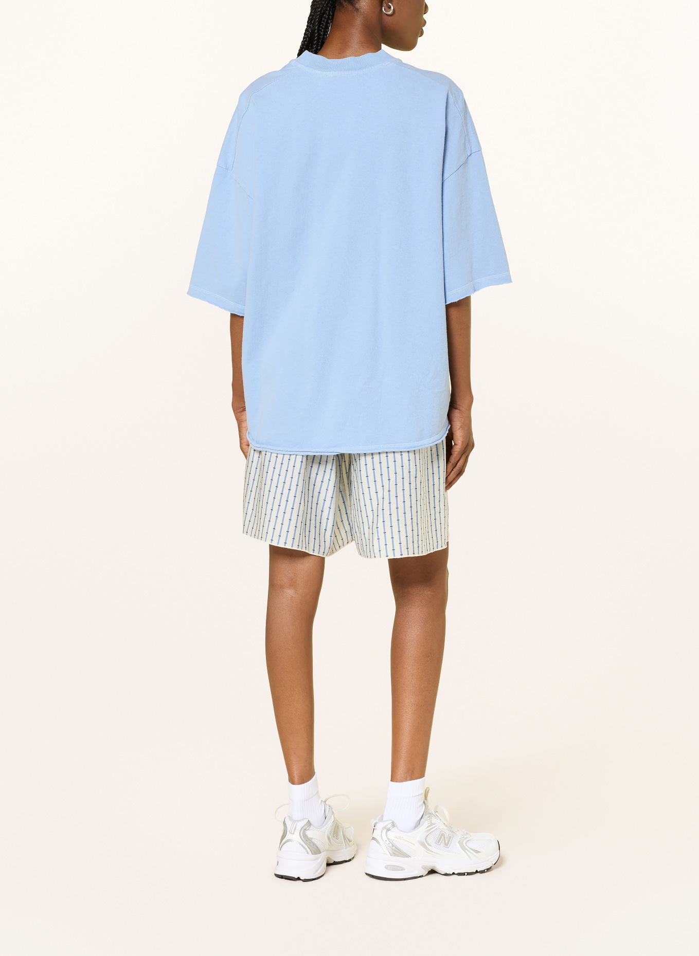 American Vintage Oversized-Shirt AFOMA: HELLBLAU