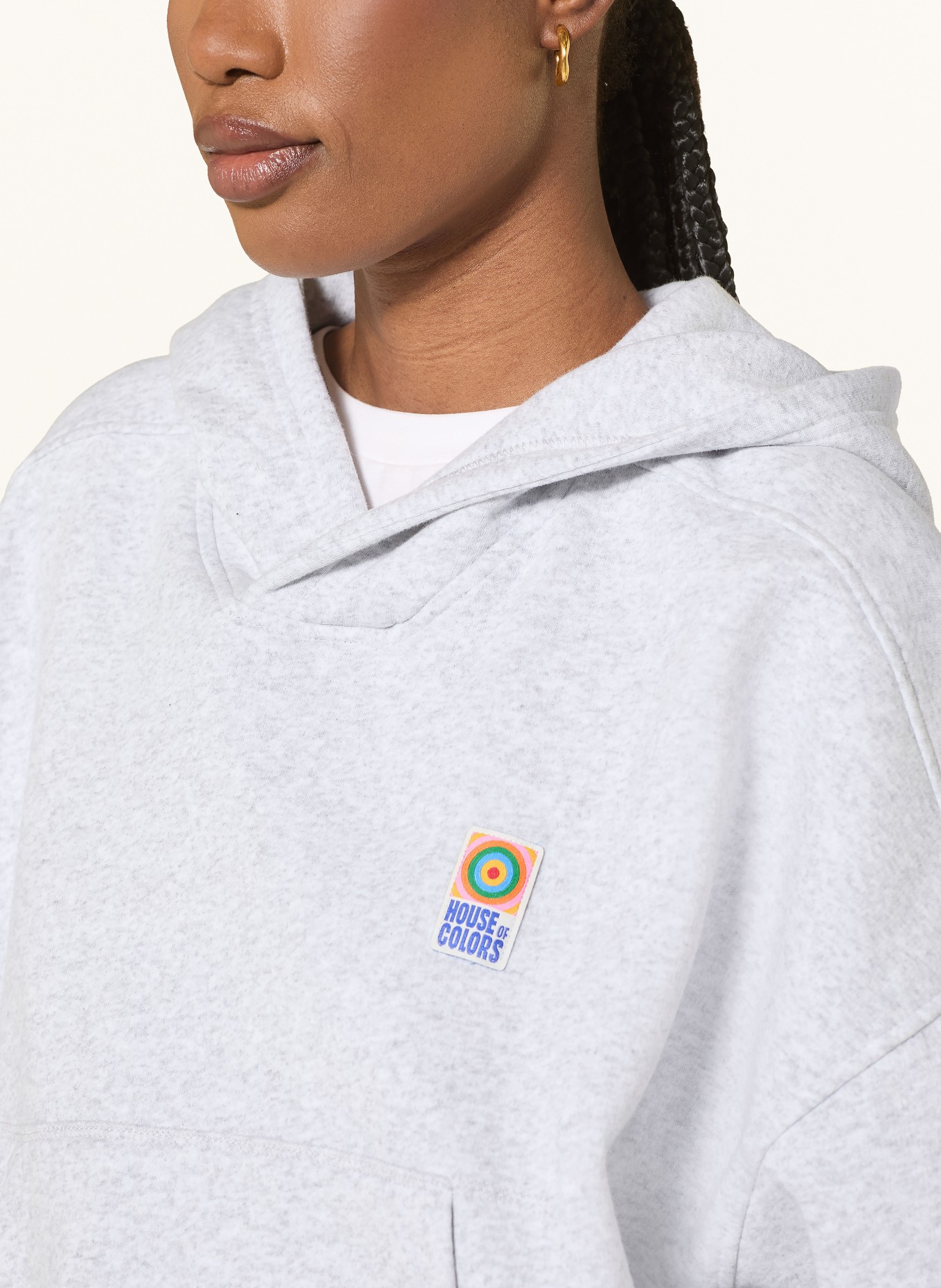 American Vintage Bluza z kapturem BAPTOWN: JASNOCZARY