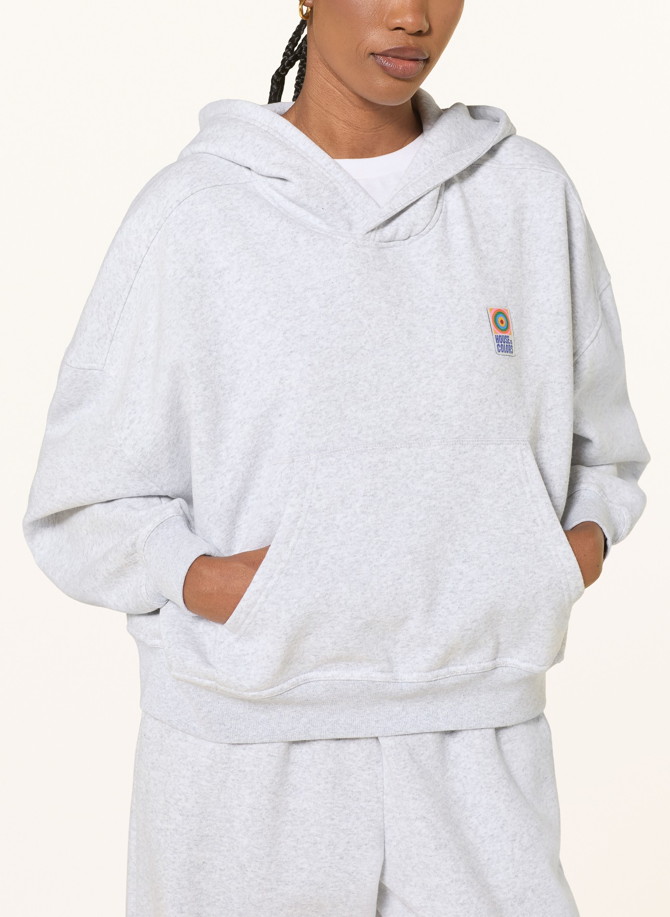 American Vintage Bluza z kapturem BAPTOWN: JASNOCZARY