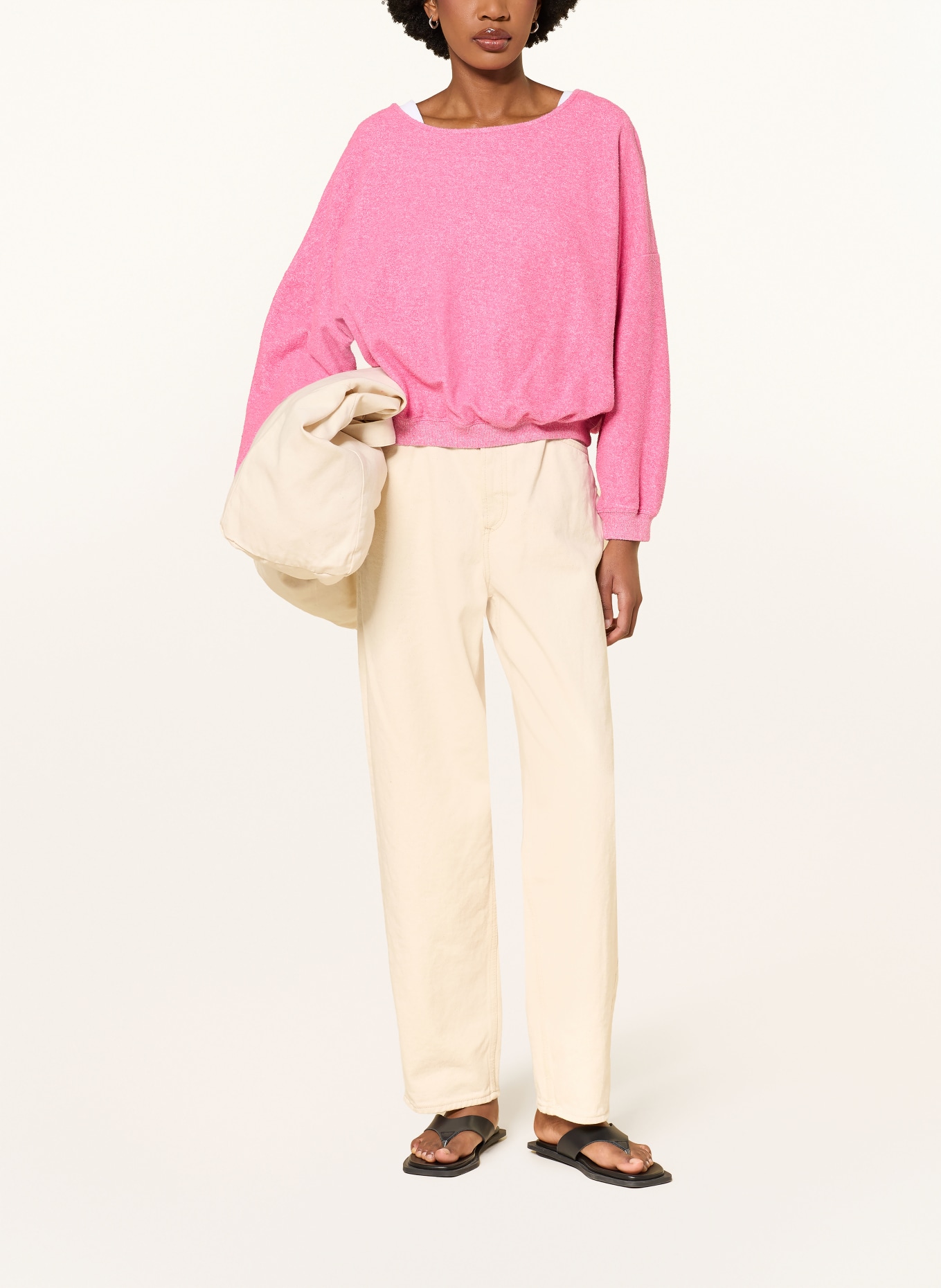 American Vintage Mikina CLUWAY: RŮŽOVÁ