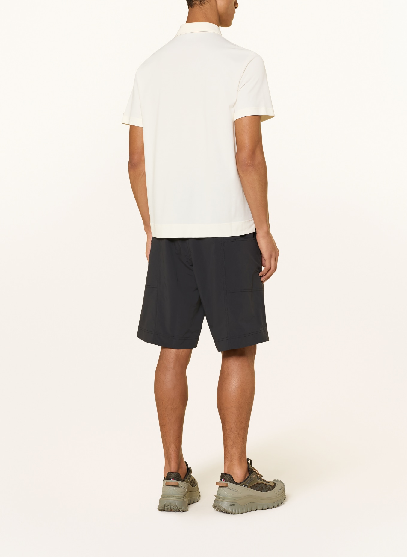 MONCLER GRENOBLE Piqué-Poloshirt: CREME