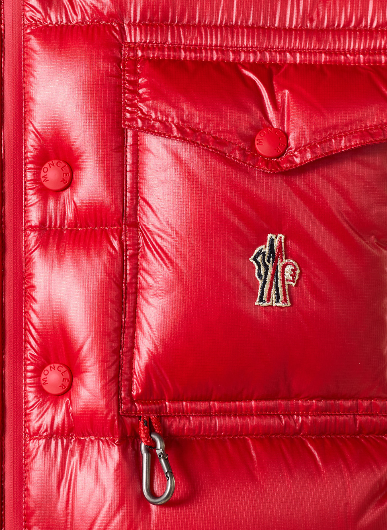 MONCLER GRENOBLE Quiltvest UYCHI: ROOD