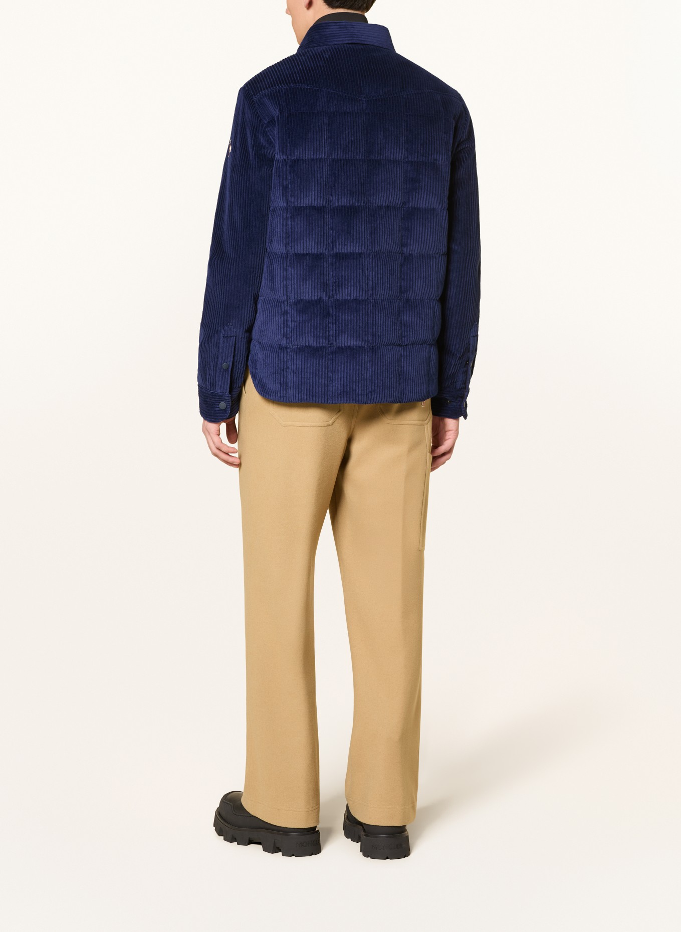 MONCLER GRENOBLE Corduroy-overjas GELT: DONKERBLAUW