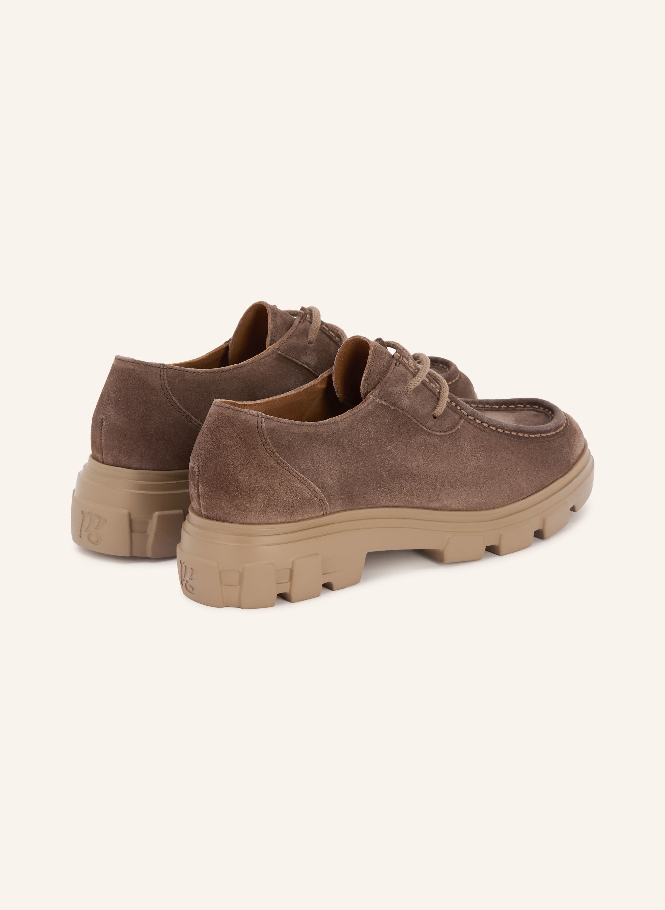 paul green chaussures à lacets: MARRON