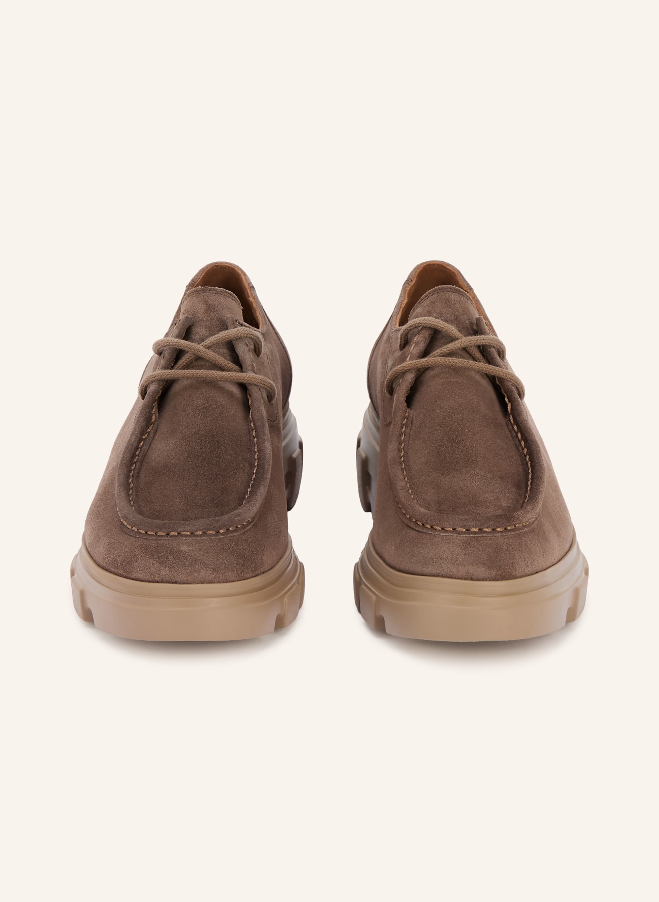 paul green chaussures à lacets: MARRON