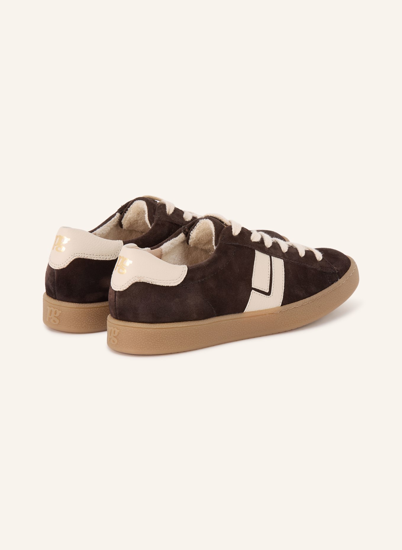 paul green Sneaker: MARRON FONCÉ / BEIGE