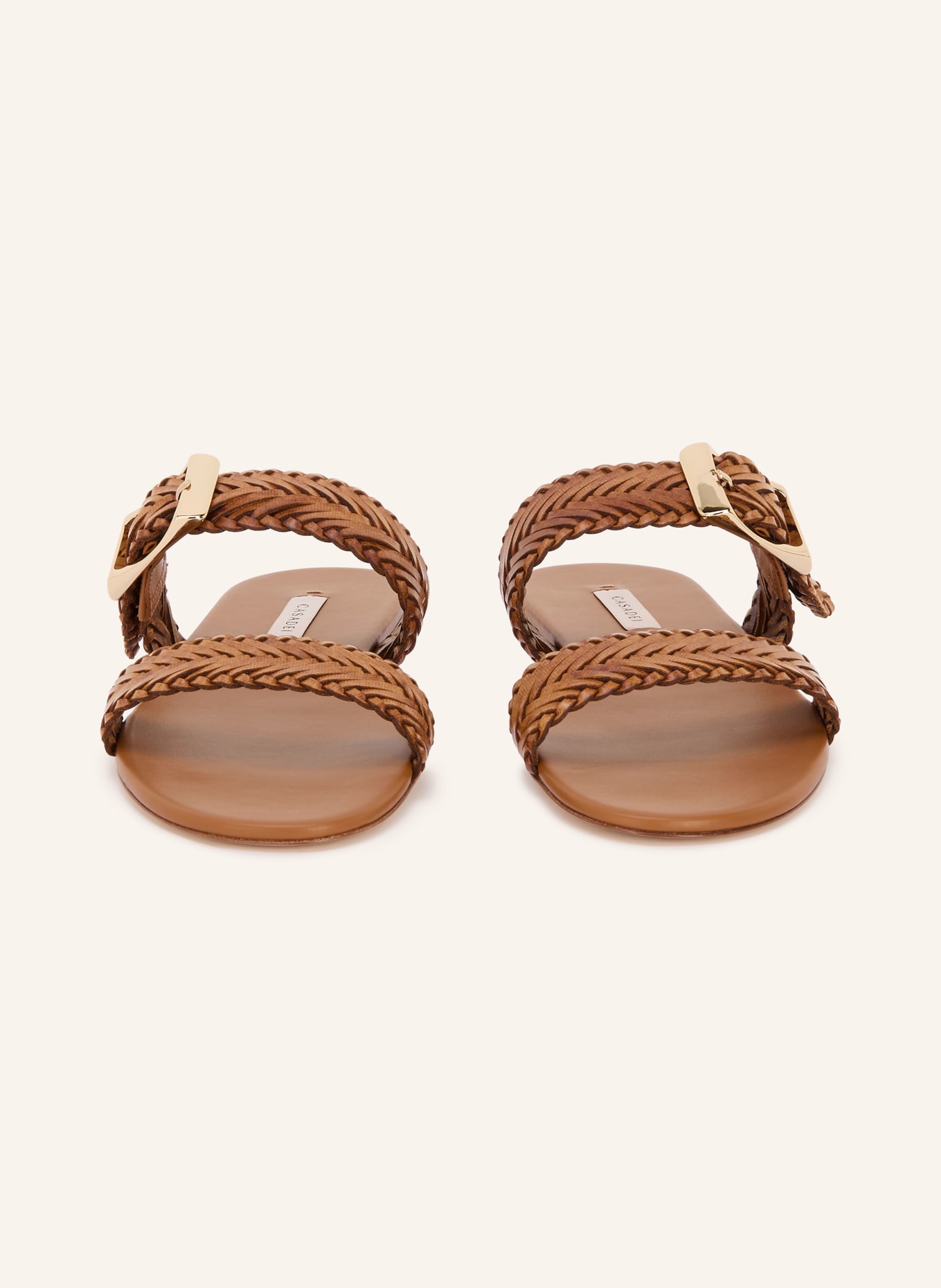CASADEI KENYA Mules: BROWN / GOLD