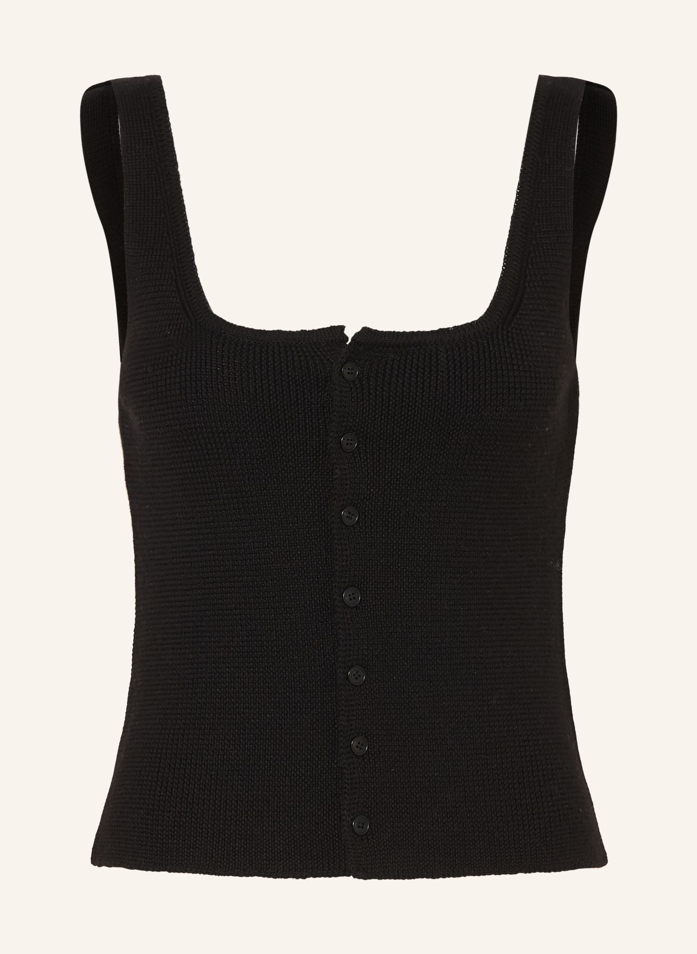 by Aylin Koenig Pull en maille QUINN en laine mérinos: NOIR