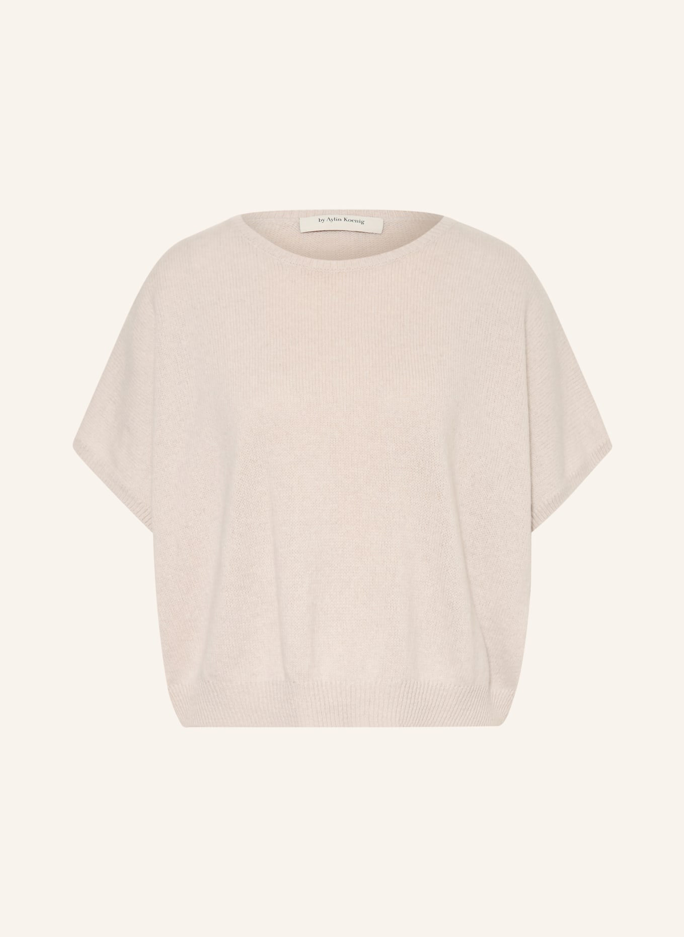 by Aylin Koenig Pletené tričko FILLY z kašmíru: BÉŽOVÁ