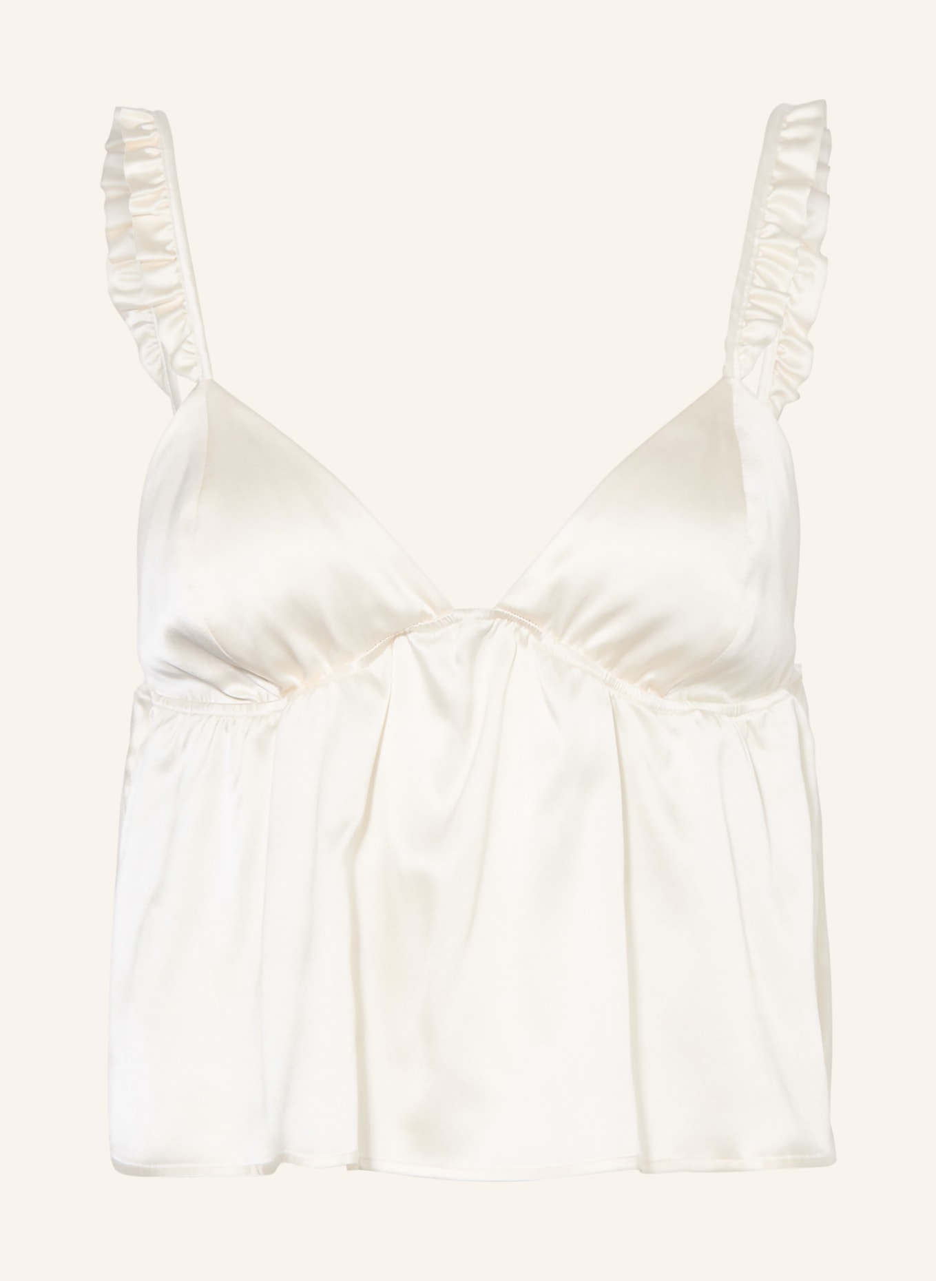 by Aylin Koenig Seidentop LIL mit Rüschen: WEISS