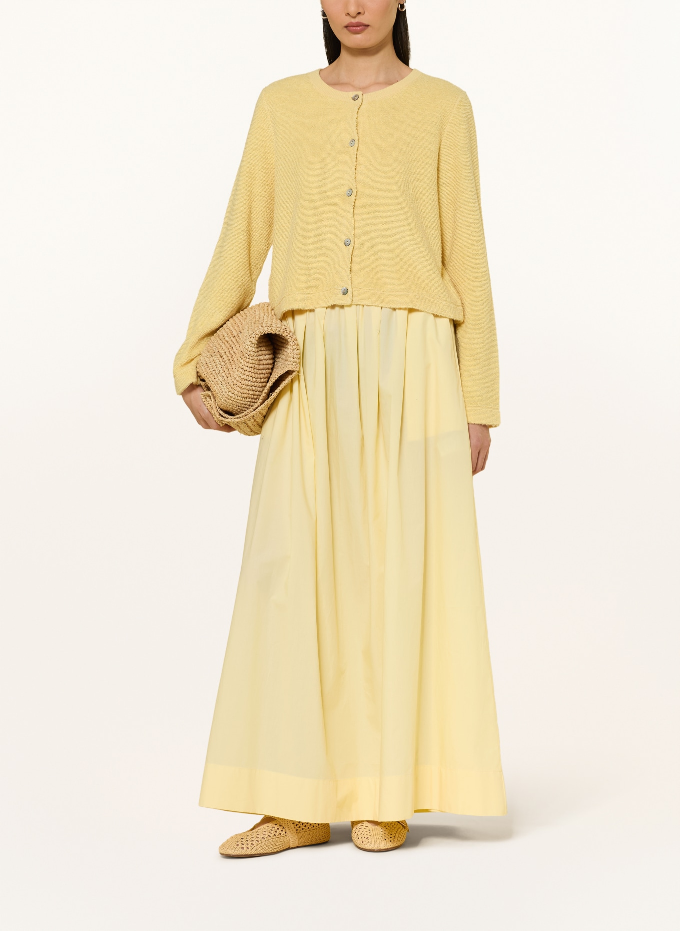 FTC CASHMERE vest: GEEL