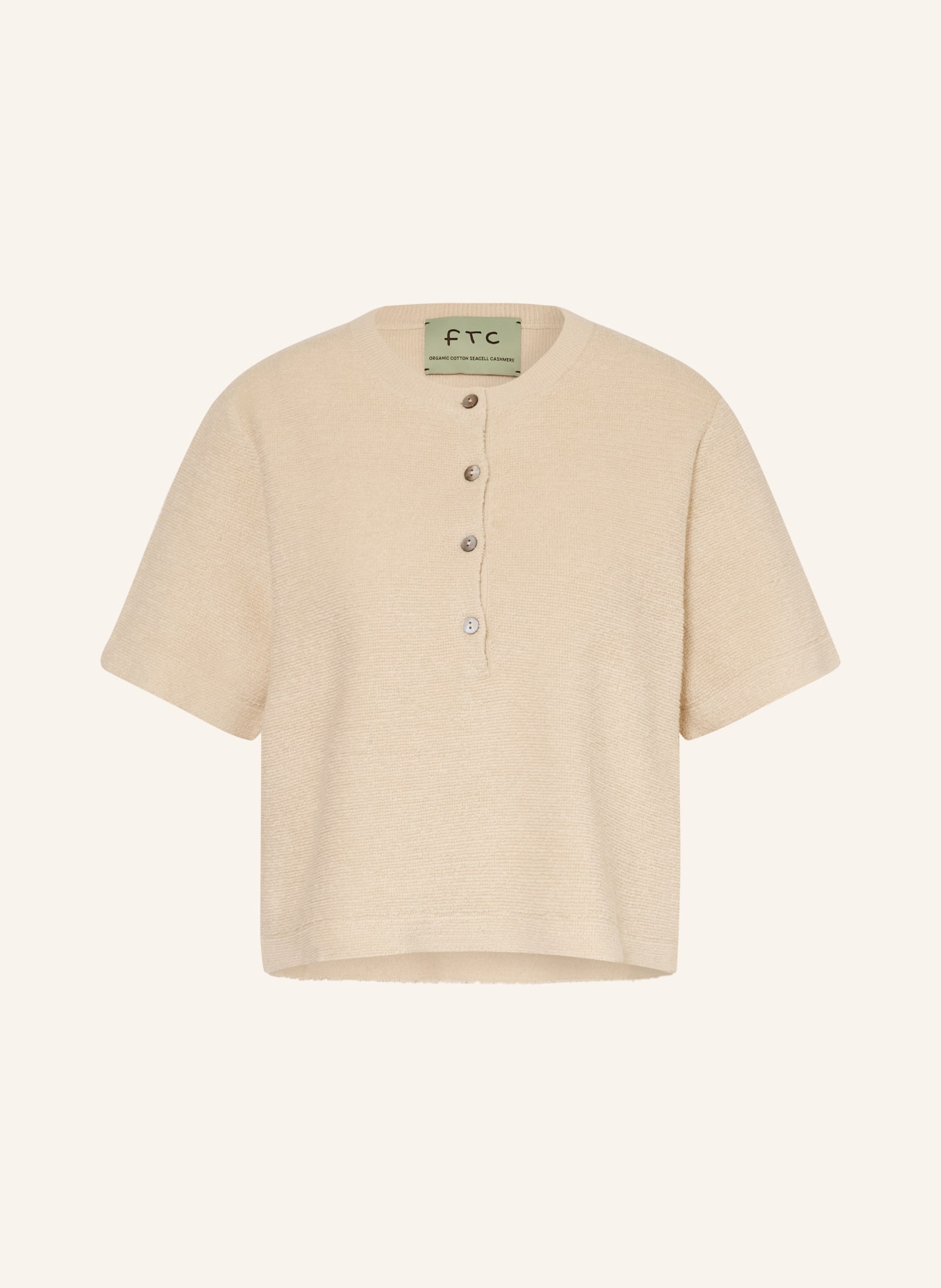 FTC CASHMERE Gebreide trui: BEIGE