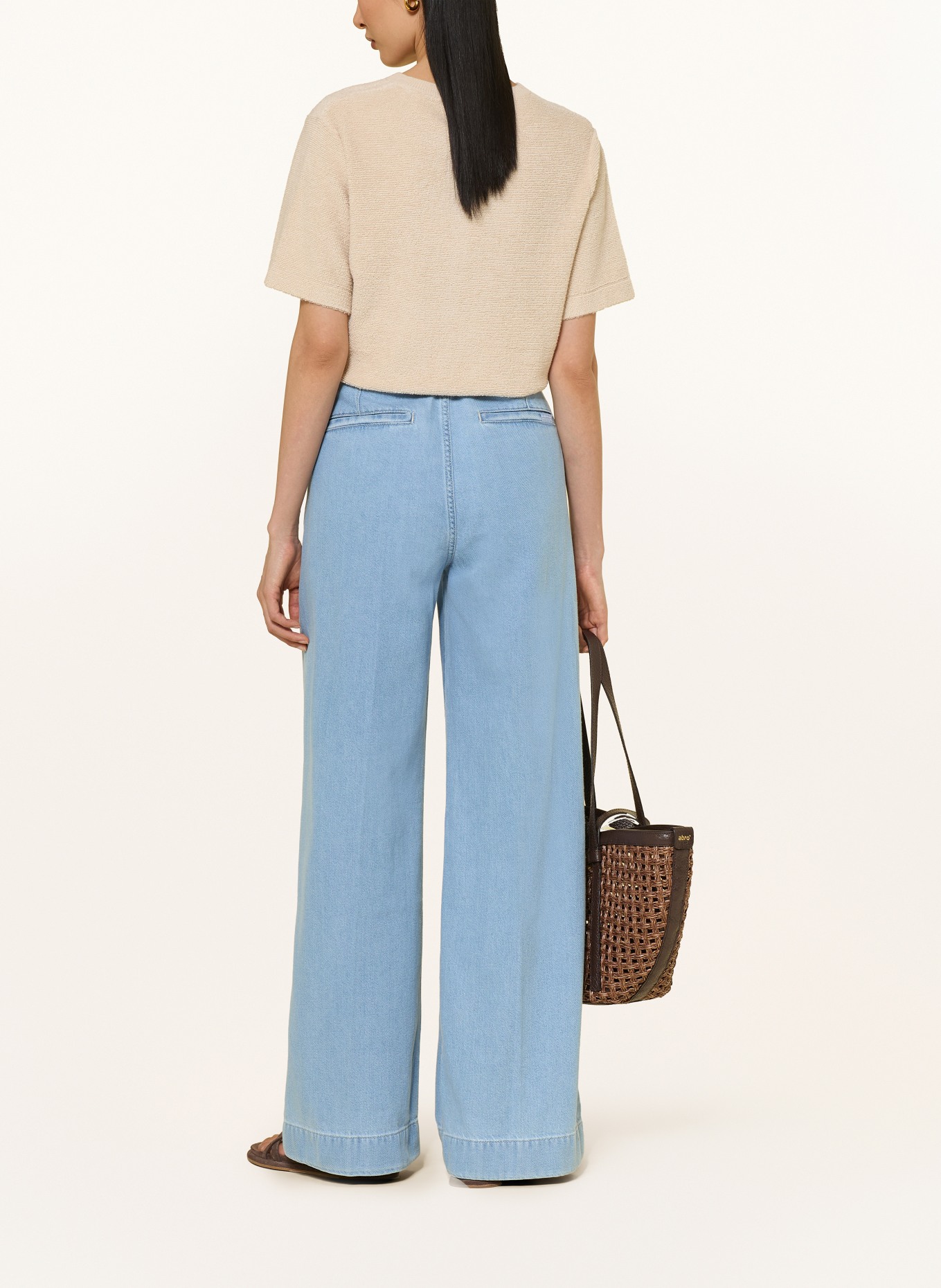 FTC CASHMERE Gebreide trui: BEIGE