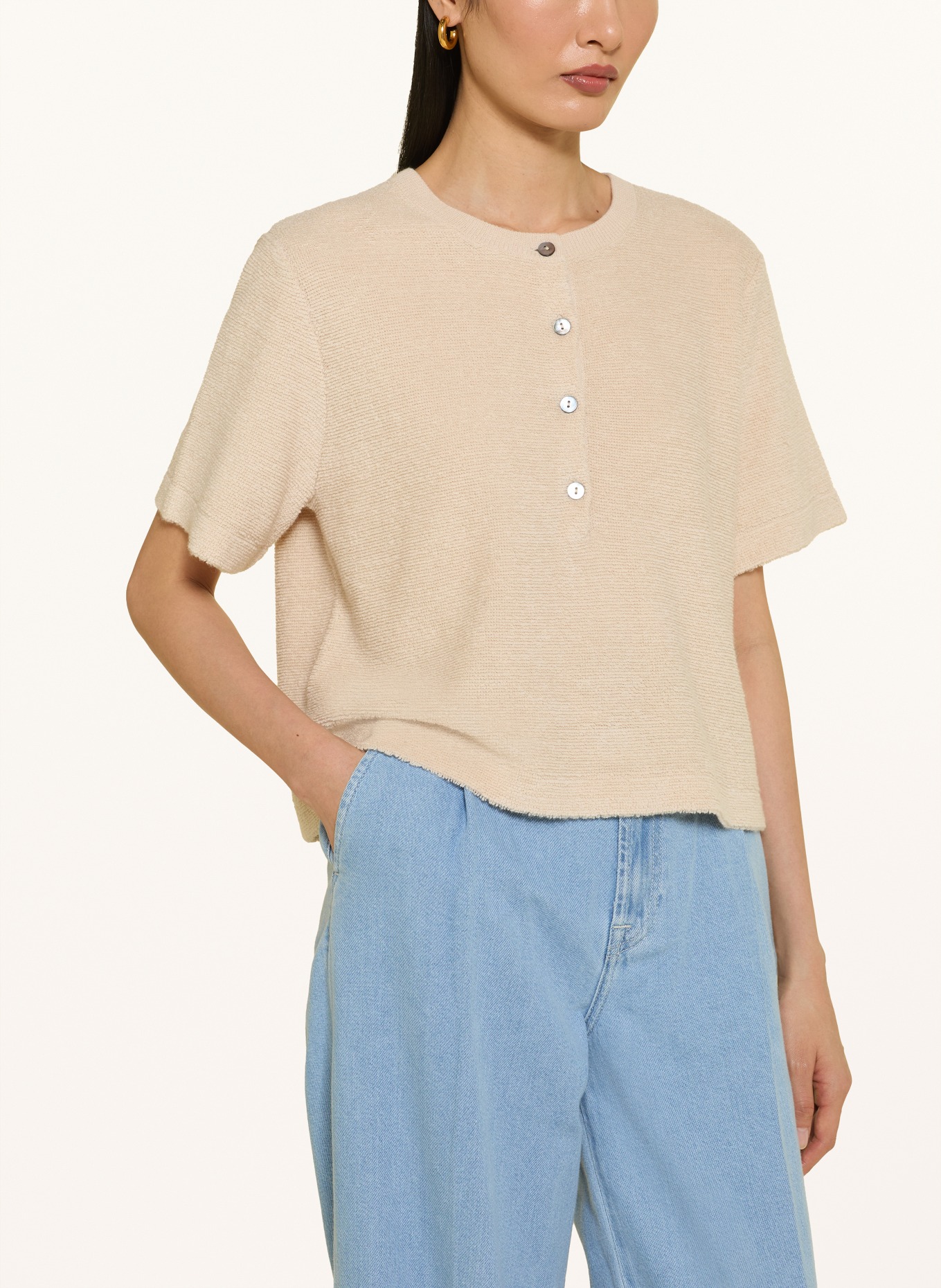 FTC CASHMERE Gebreide trui: BEIGE