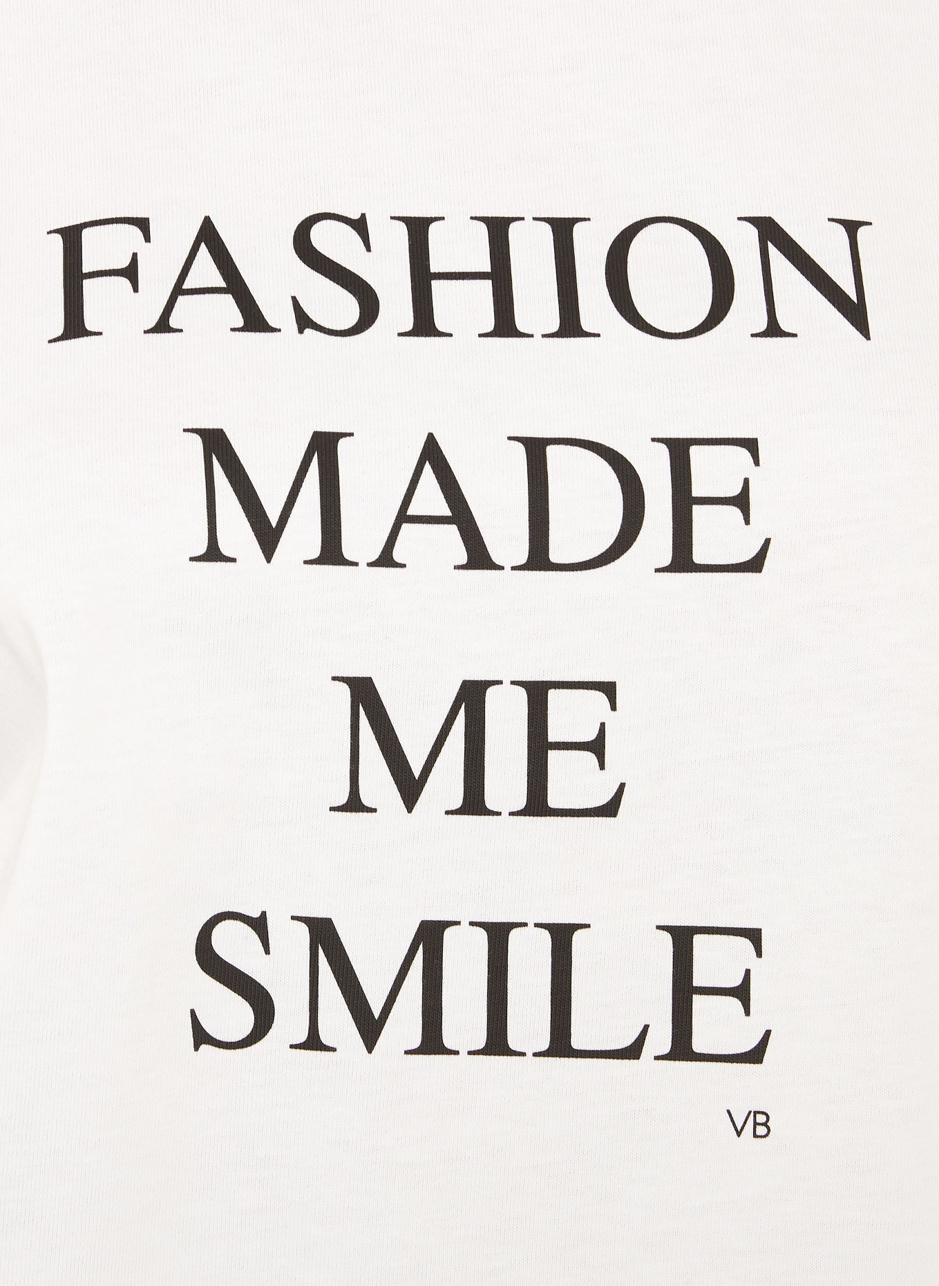 VICTORIA BECKHAM T-Shirt: WEISS / SCHWARZ