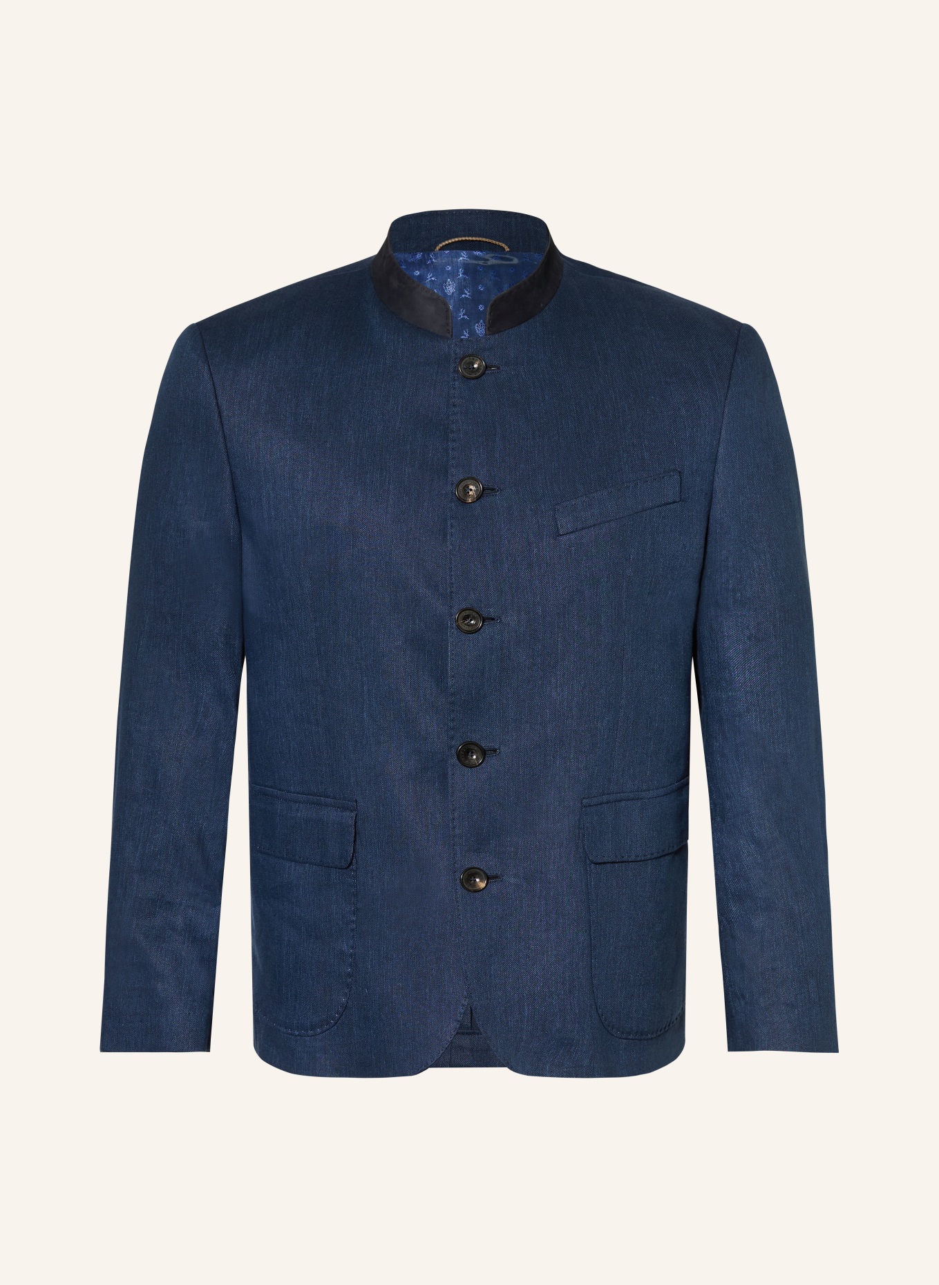 HABSBURG Janker WENDELIN mit Leinen: DUNKELBLAU