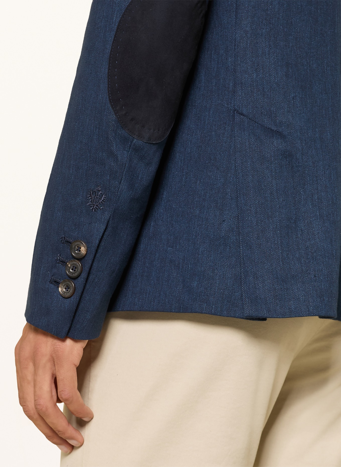 HABSBURG Janker WENDELIN mit Leinen: DUNKELBLAU