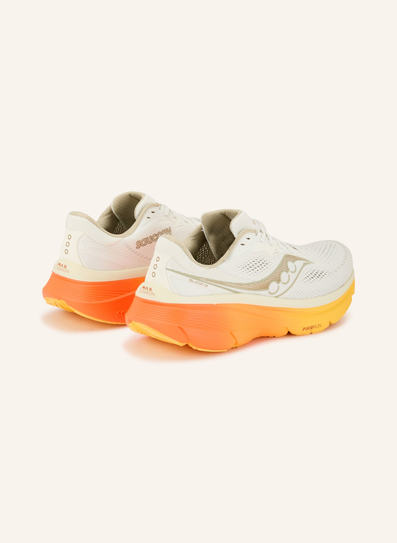 saucony Hardloopschoenen GUIDE 19: WIT / ORANJE