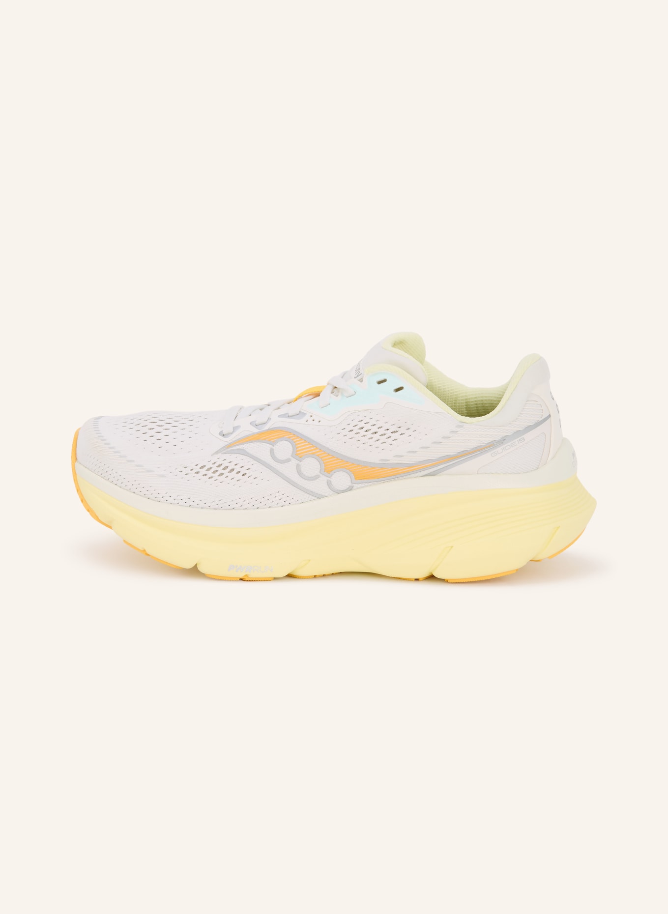 saucony Laufschuhe GUIDE 19: WEISS / SILBER / ORANGE