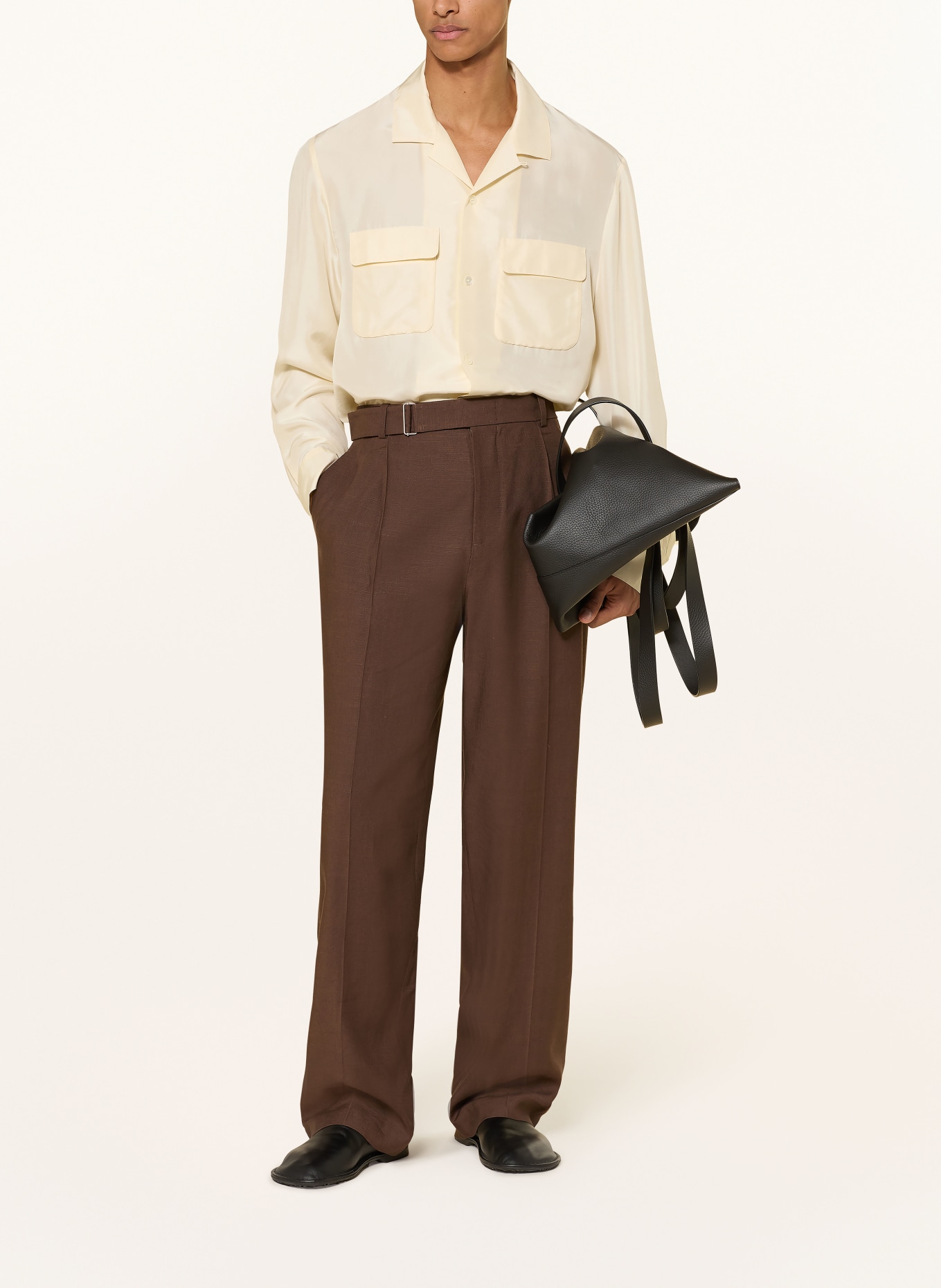 COS Chemise Resort Comfort Fit en soie: ÉCRU