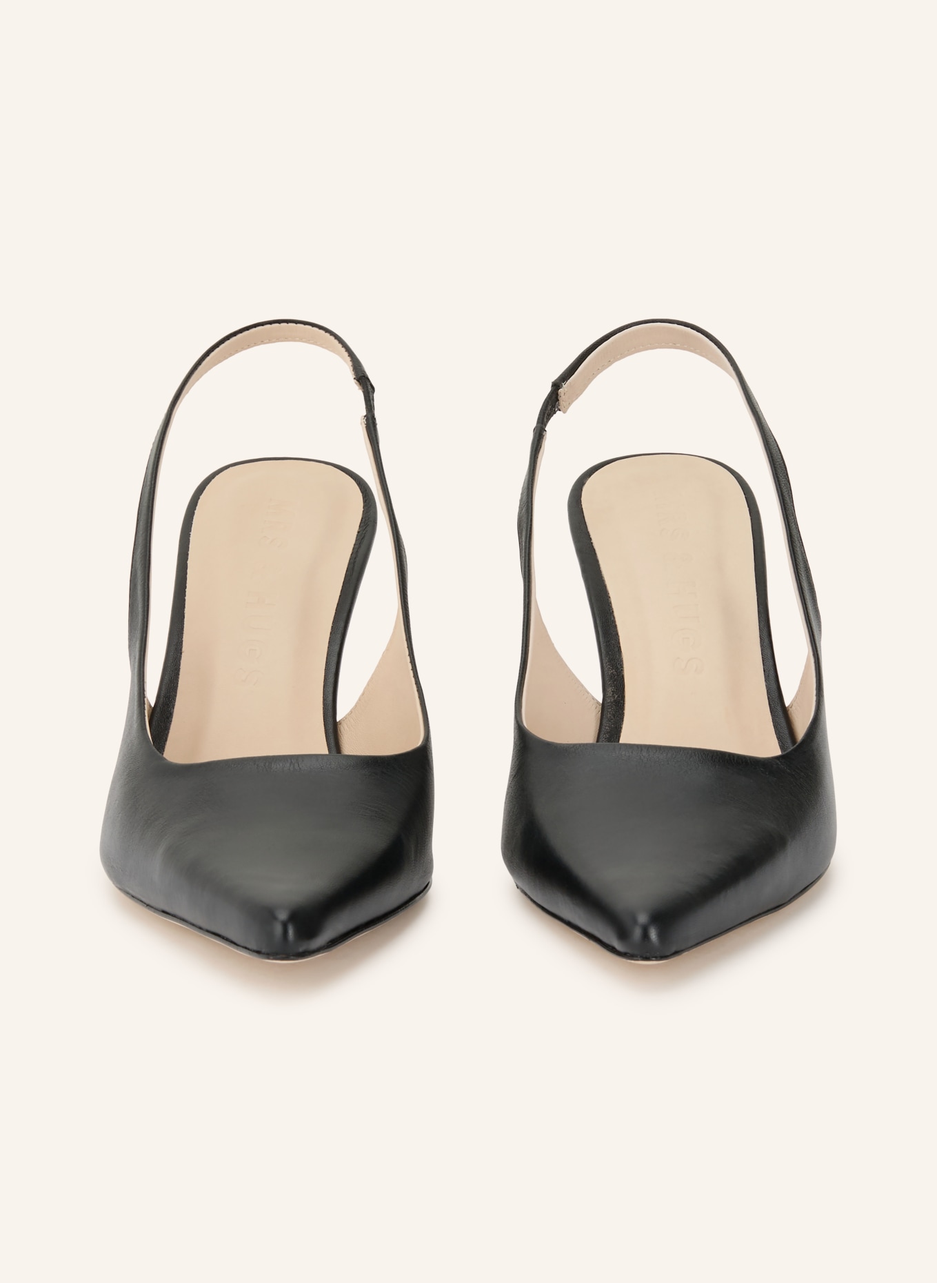 MRS & HUGS Slingpumps: SCHWARZ