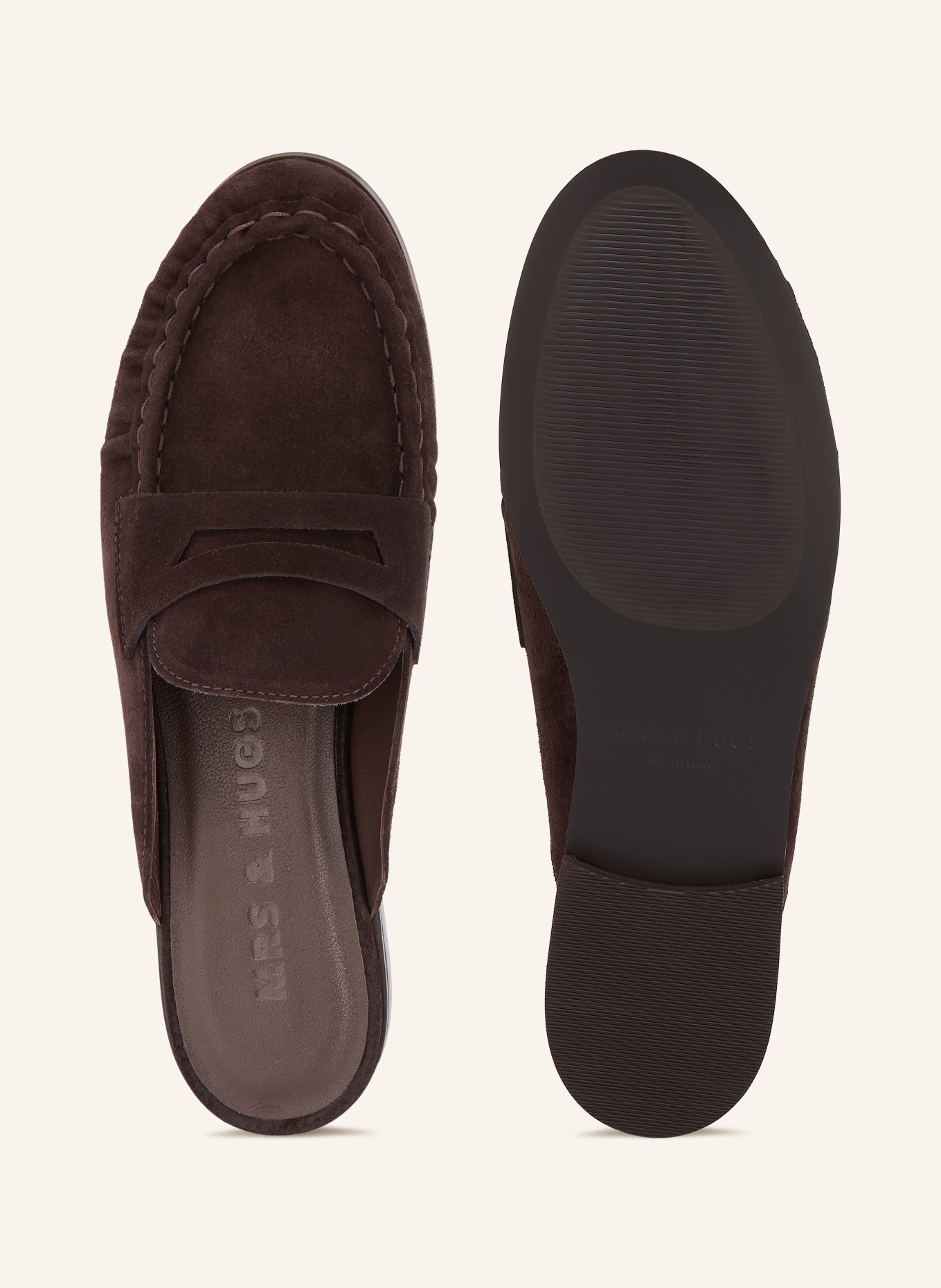 MRS & HUGS Mules: DUNKELBRAUN