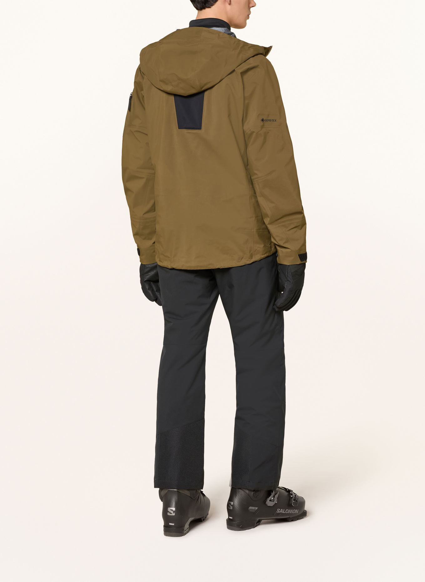 Peak Performance Hardshell bunda ALPINE GORE-TEX C-KNIT™: KHAKI