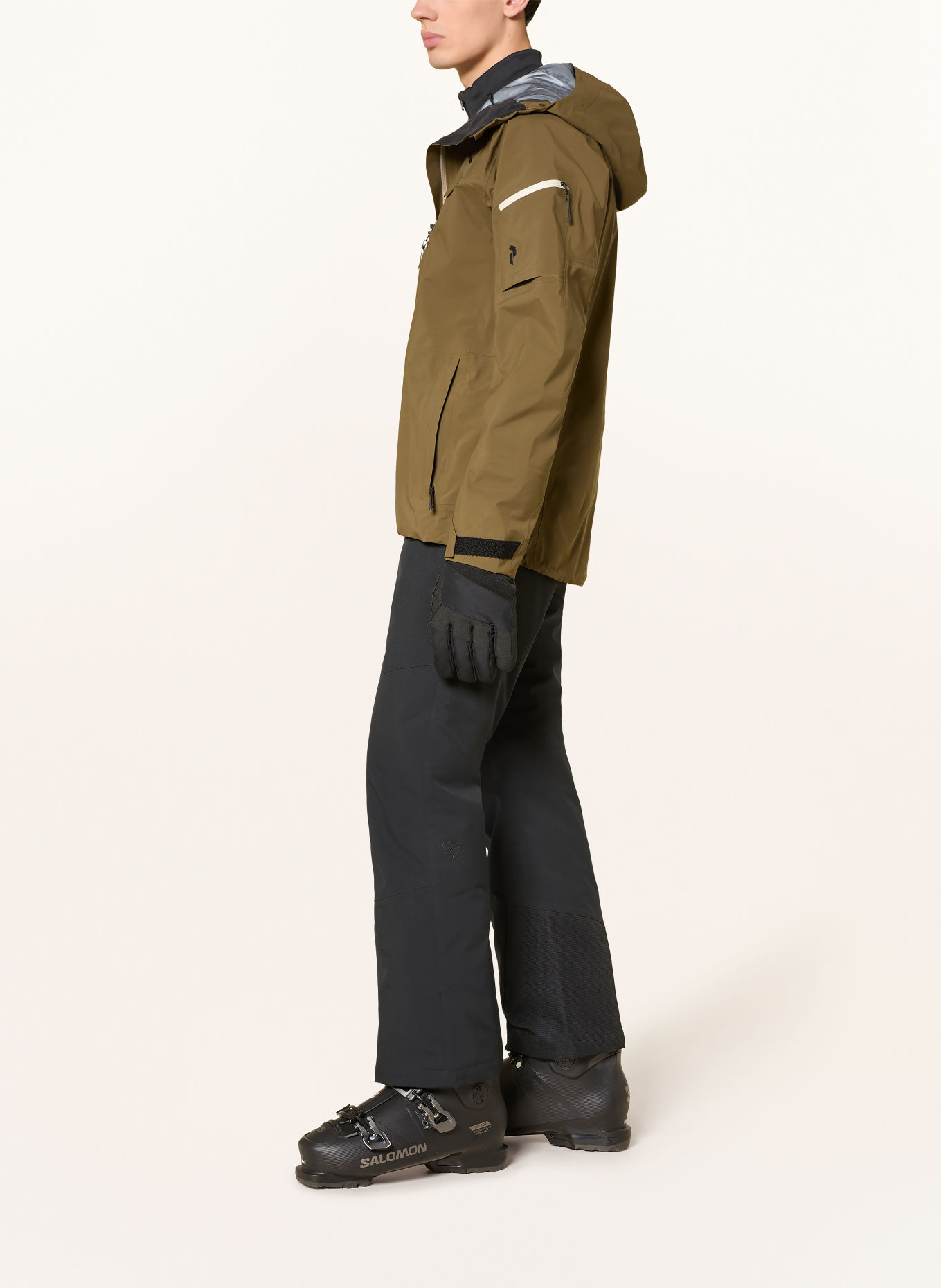 Peak Performance Hardshell bunda ALPINE GORE-TEX C-KNIT™: KHAKI