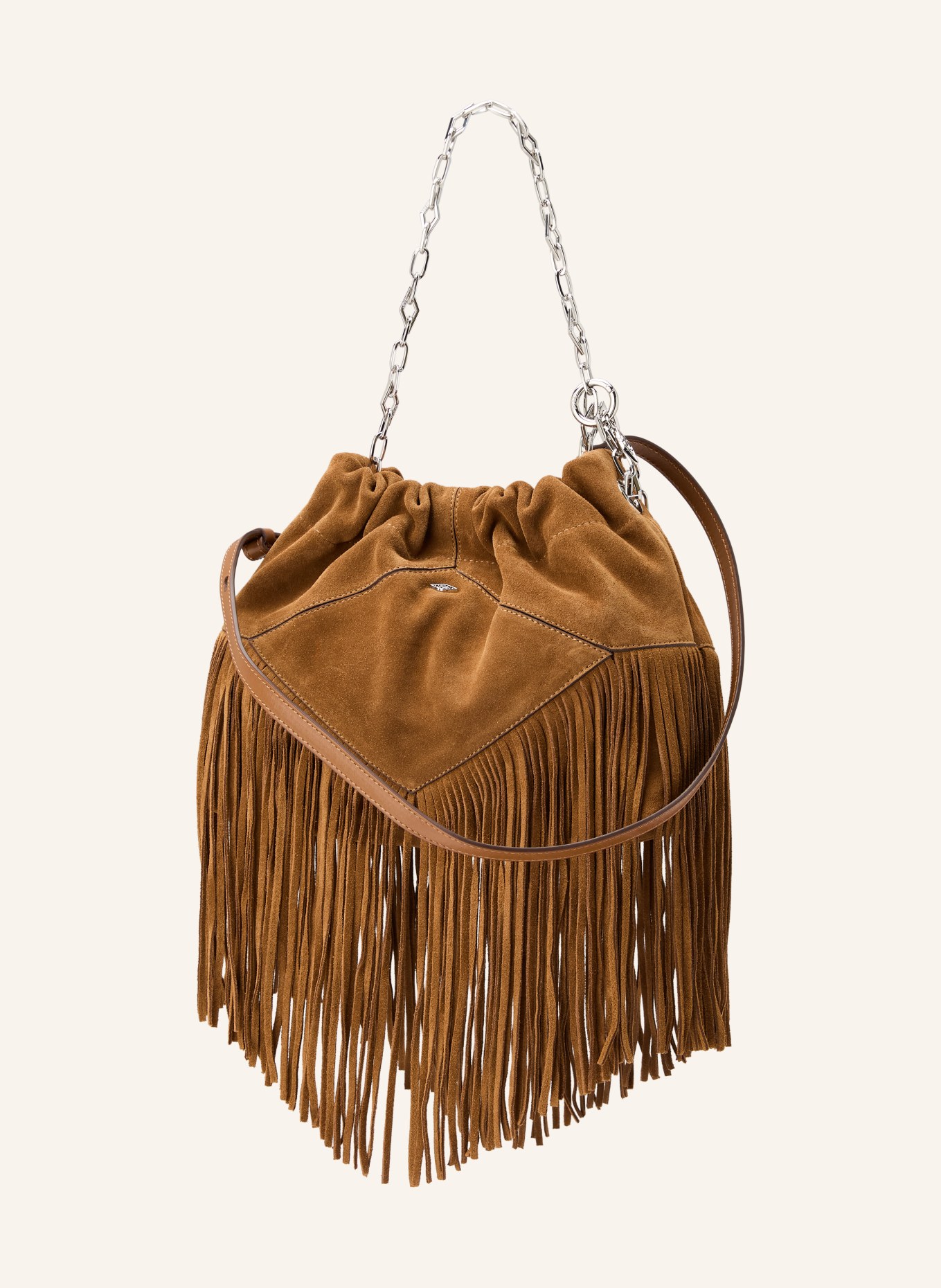 ba&sh Taška přes rameno JUNE: HNĚDÁ