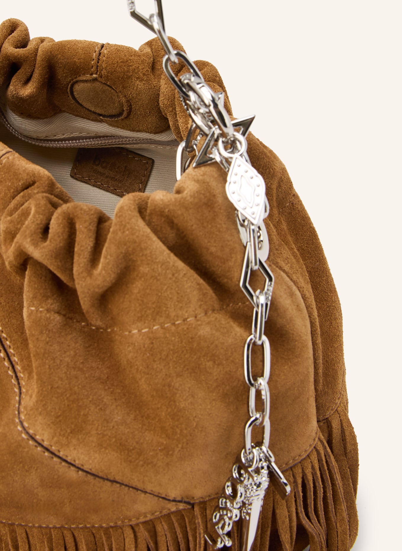 ba&sh Taška přes rameno JUNE: HNĚDÁ