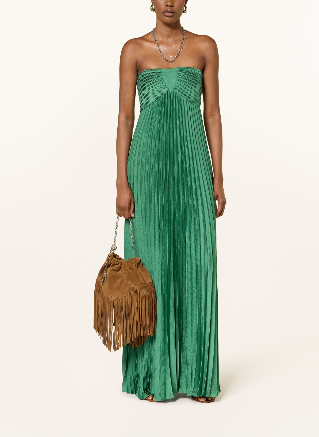 ba&sh Taška přes rameno JUNE: HNĚDÁ