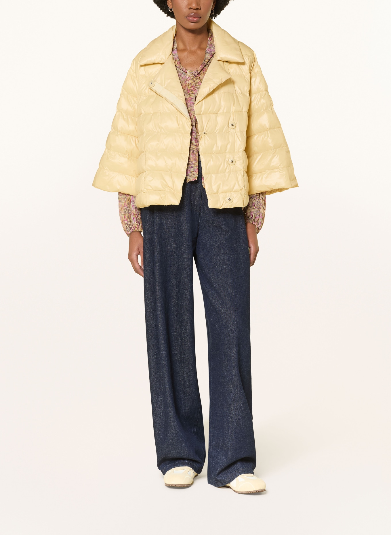 LUISA CERANO Steppjacke mit 3/4-Arm: HELLGELB